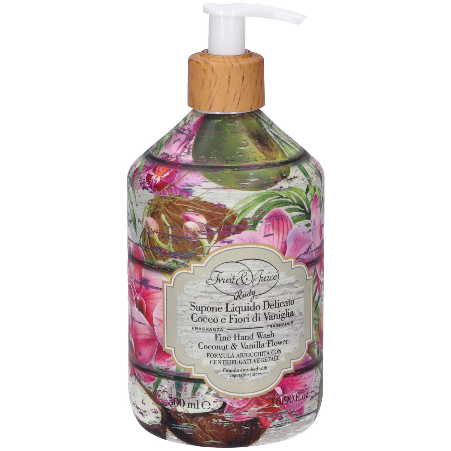 Rudy Profumi Sapone Liquido Fruit & Juice Cocco e Fiori di Vaniglia