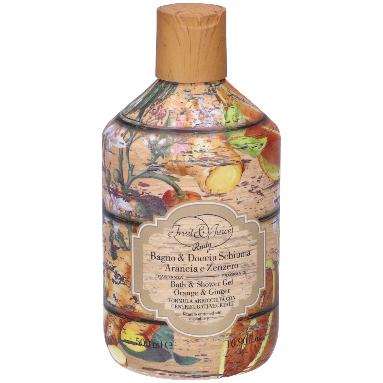 Rudy Profumi Fruit&Juice Bagno & Doccia Schiuma Arancia e Zenzero