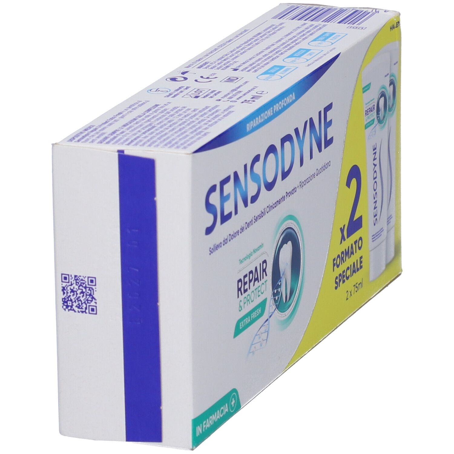 Sensodyne Repair & Protect Zahnpasta-Doppelpackung, 2x 75ml.