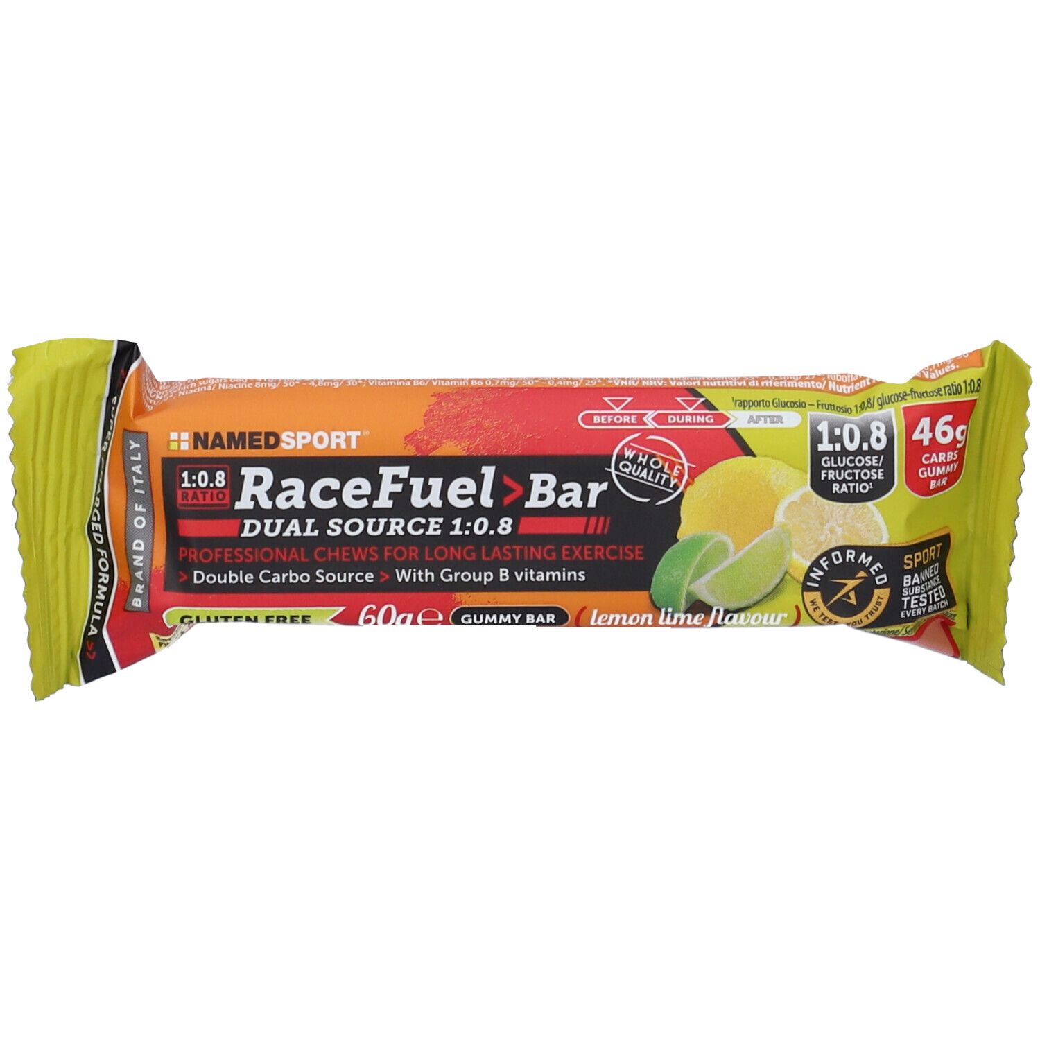 Race Fuel Bar Lemon Lime Barretta