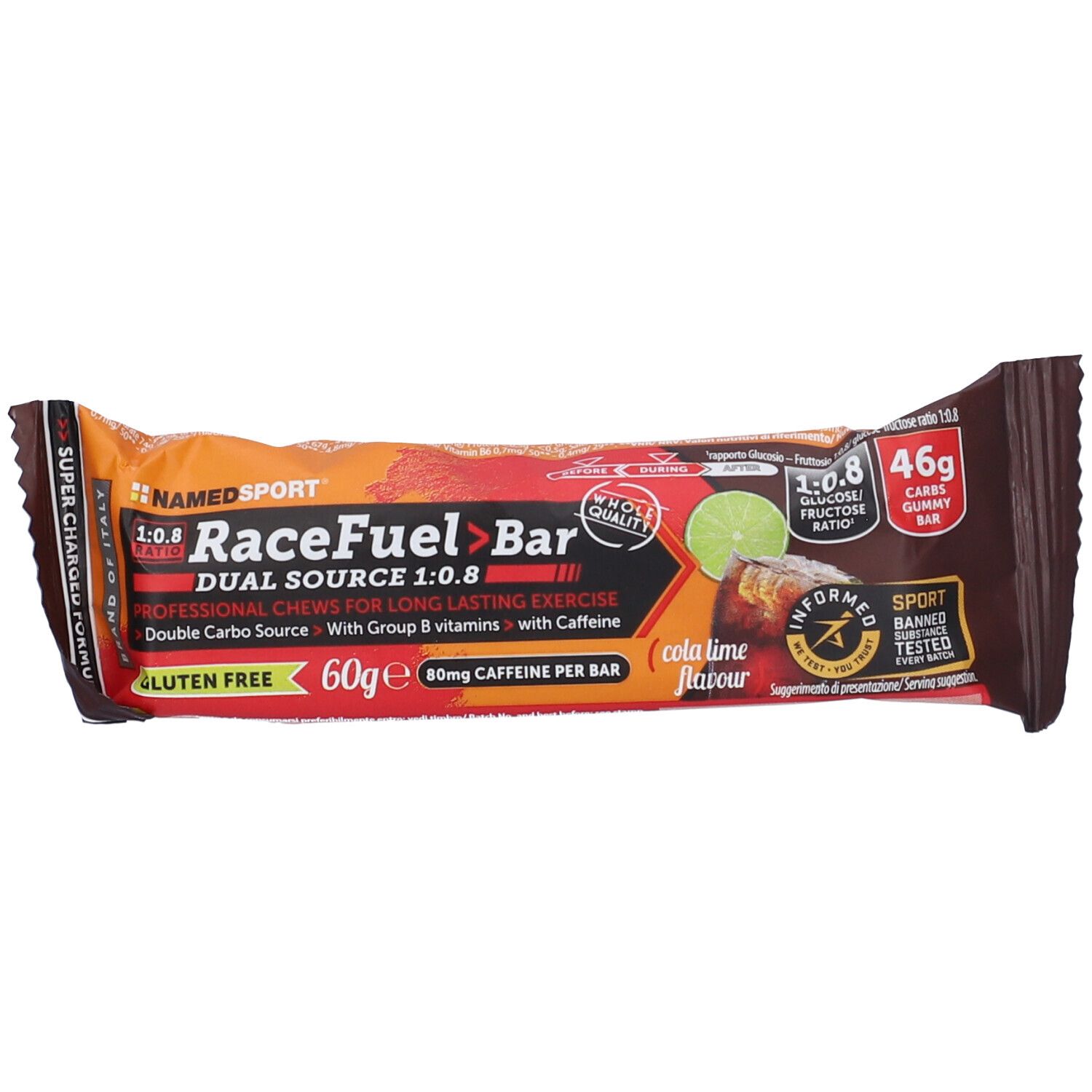 NAMEDSPORT Race Fuel Bar Barretta Gommosa - Risparmia il 10% con il codice: named0926