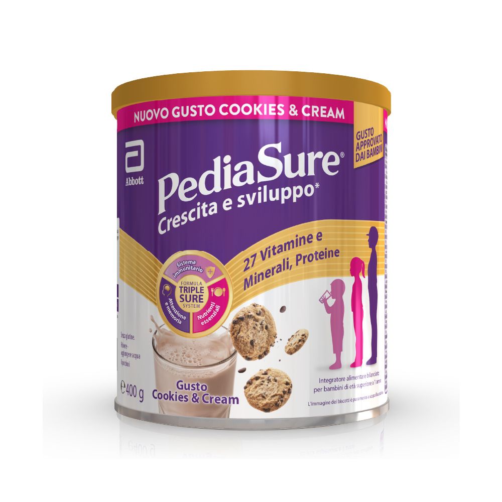 Pediasure Crescita&Sviluppo Integratore Bambini polvere Cookies