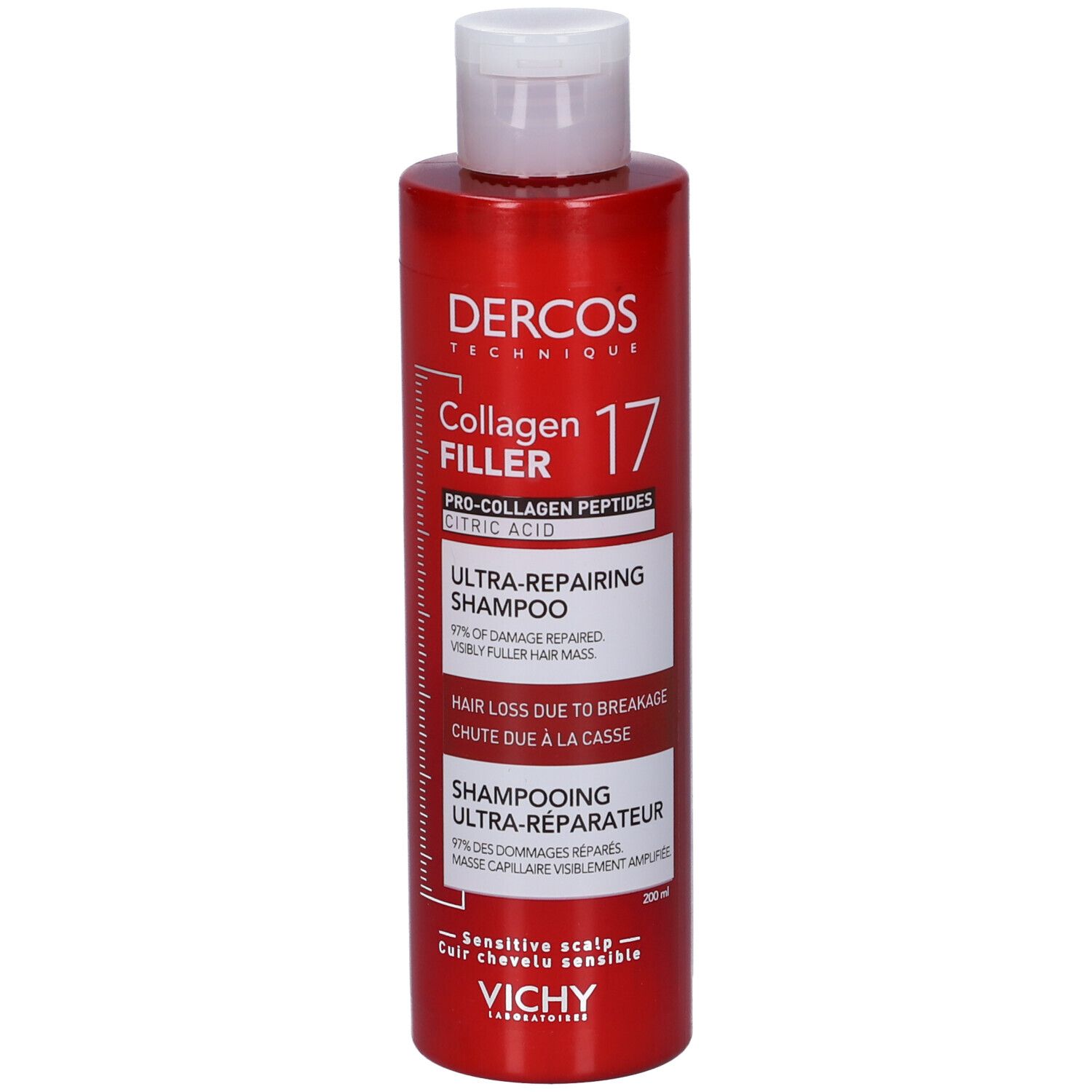 Dercos Shampoo Ultra- Riparatore Collagen 17 Filler 200 ml Shampoo