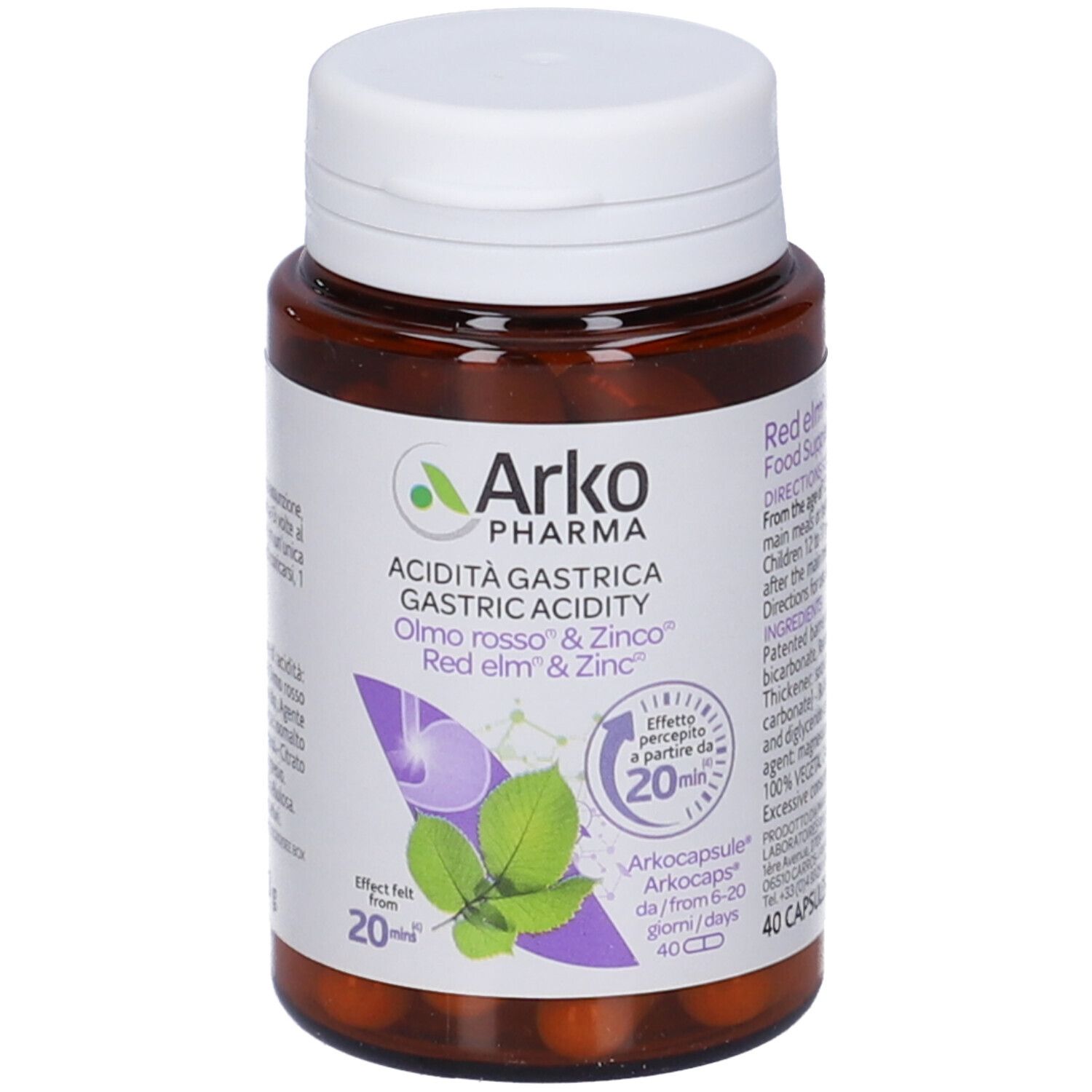 ArkoPharma Arcocapsule Olmo Rosso & Zinco Capsule - risparmia il 10% con il codice: arkofarma