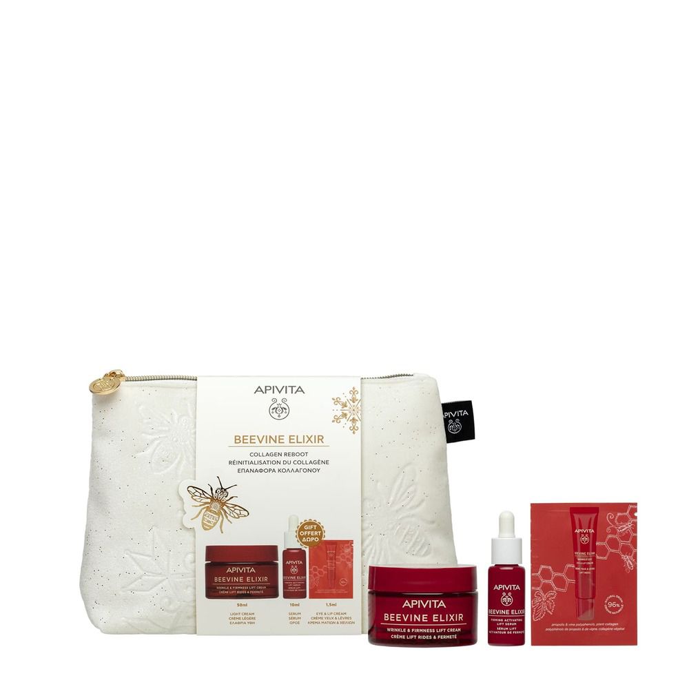 Apivita Promo Xm Beevine Elixir Ligere Crema Anti-Rughe Rassodante Liftante + Siero Anti-Rughe + Crema Anti-Rughe Contorno Occhi E Labbra- Risparmia il 10% con il codice: apivita0926