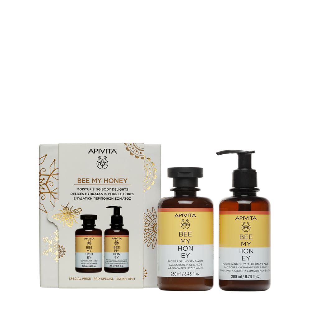 Apivita Promo Xm Bee My Honey Gel Doccia Miele Aloe + Moisturizing Body Milk Honey Aloe- Risparmia il 10% con il codice: apivita0926