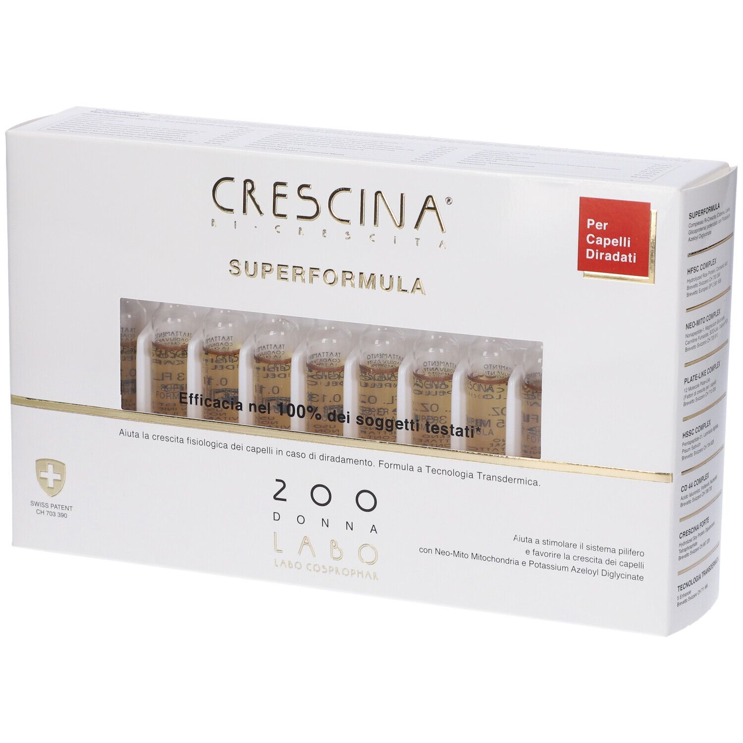 Crescina Ri Crescita Super Formula 200 Donna 20 Fiale 3,5 ml