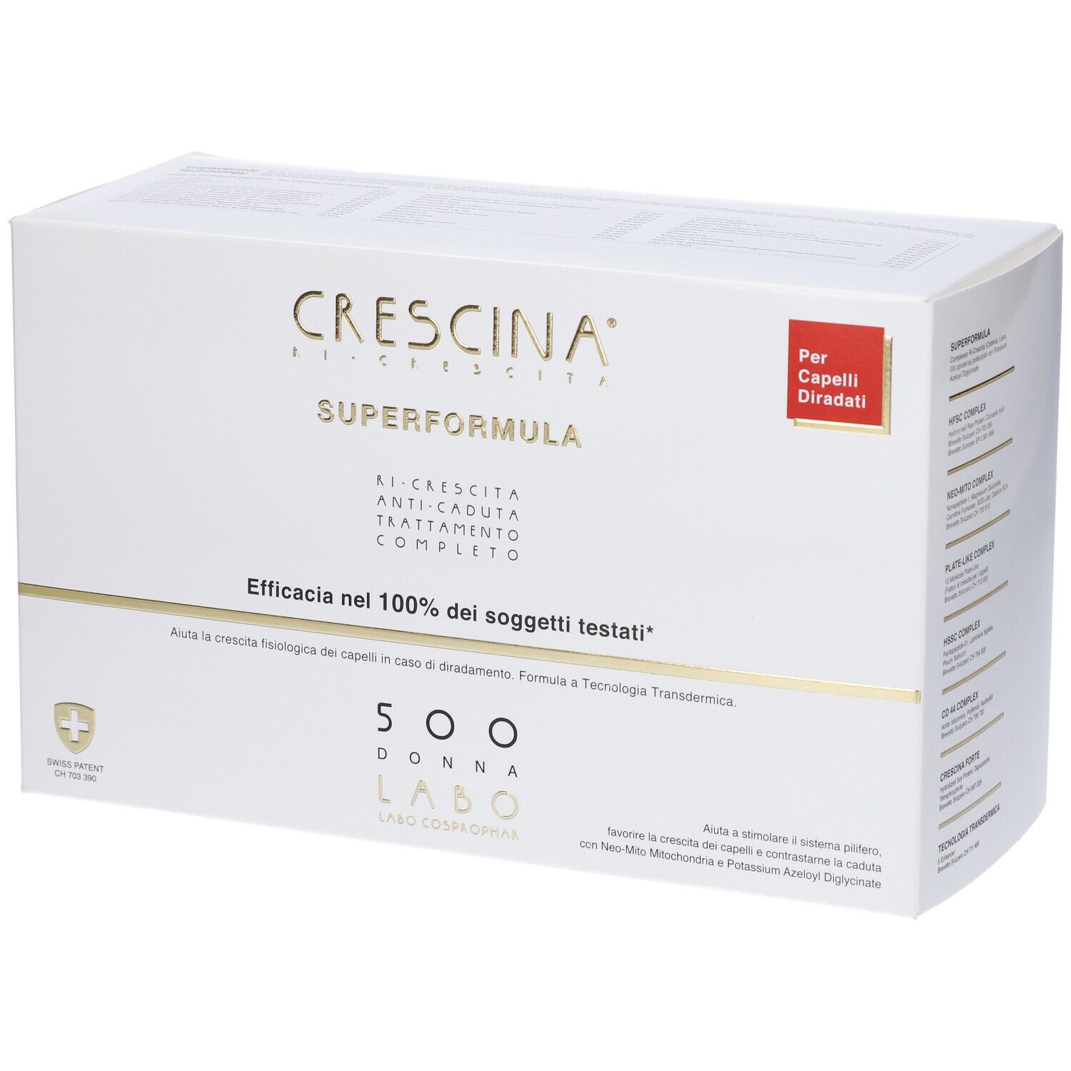 Labo Crescina Ri Crescita Super Formula 1300 Donna 40 Fiale 3,5ml