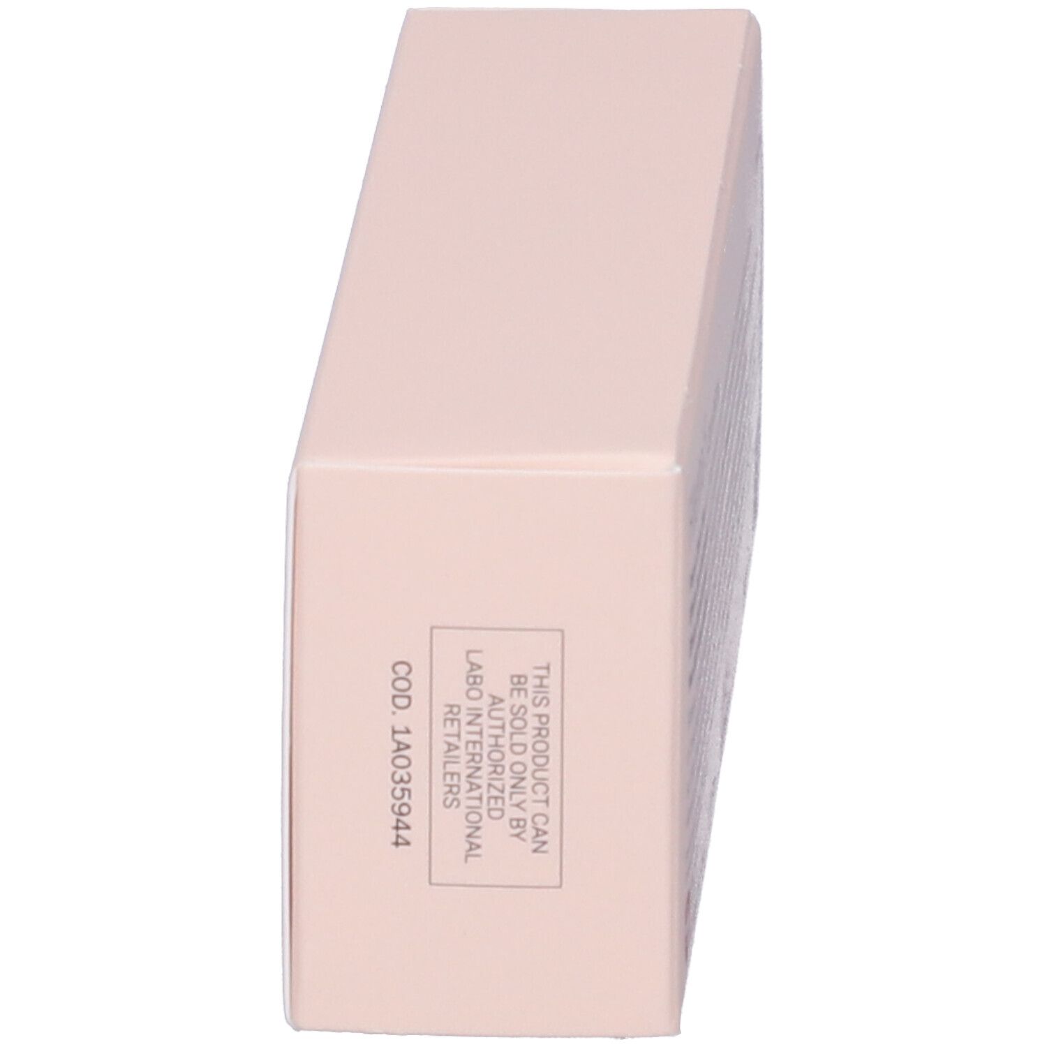Scatola rosa con testo sul fondo. Testo: Questo prodotto può essere venduto solo da rivenditori autorizzati.