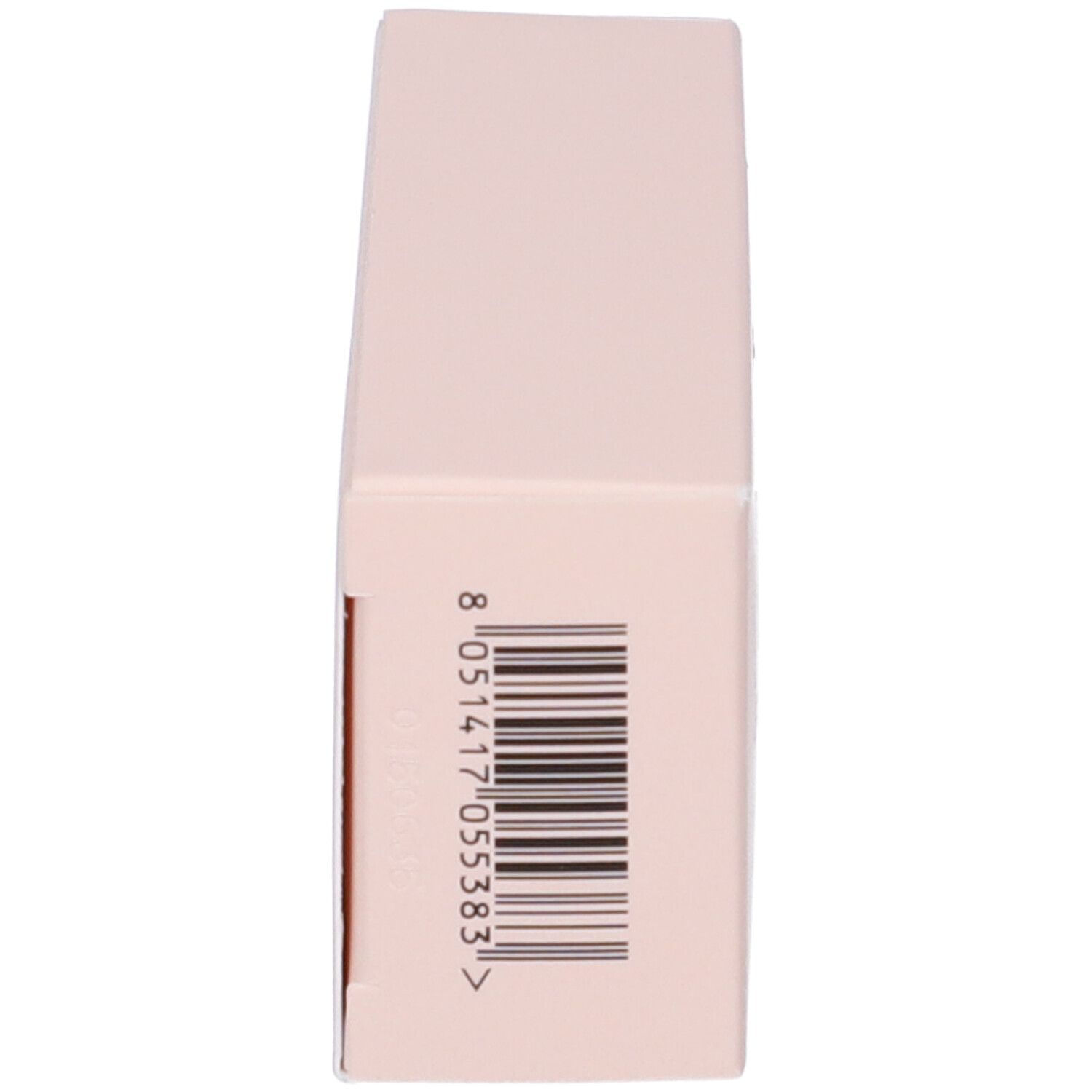 Confezione del prodotto, rosa, con codice a barre e testo.