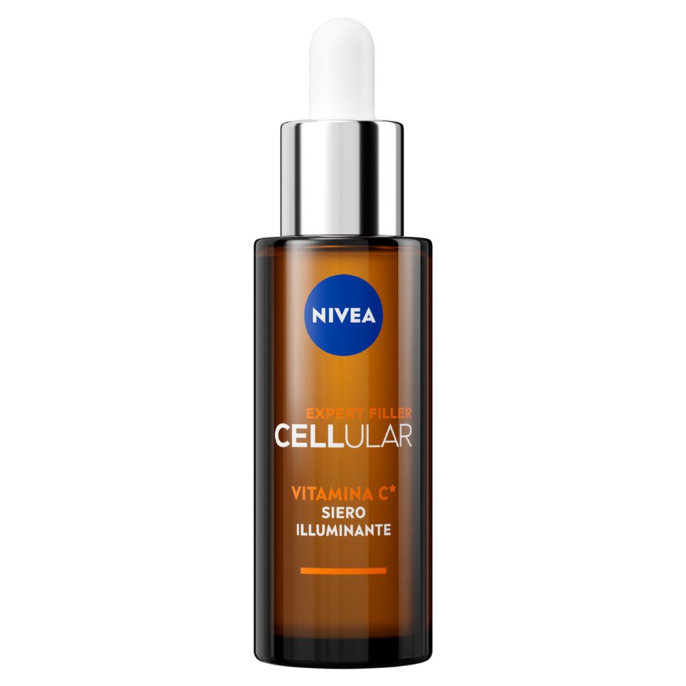 Nivea Cellular Expert Filler Siero Viso Vitamina C Illuminante 30 ml, antirughe e antiossidante