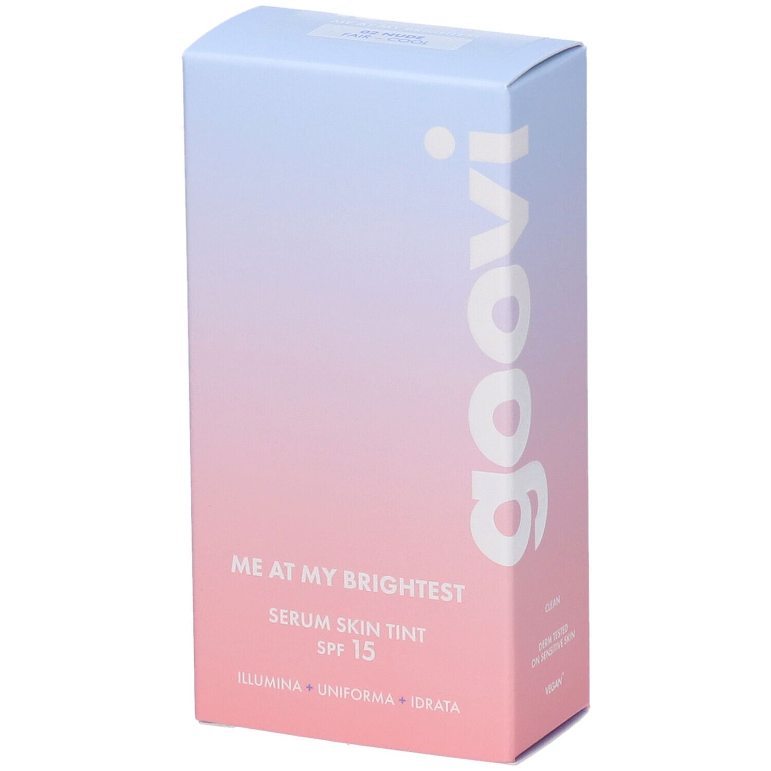 Goovi Me At My Brightest Siero Skin Tint SPF15 Tonalità 02 Nude - Risparmia il 15% on il codice: goovi0926