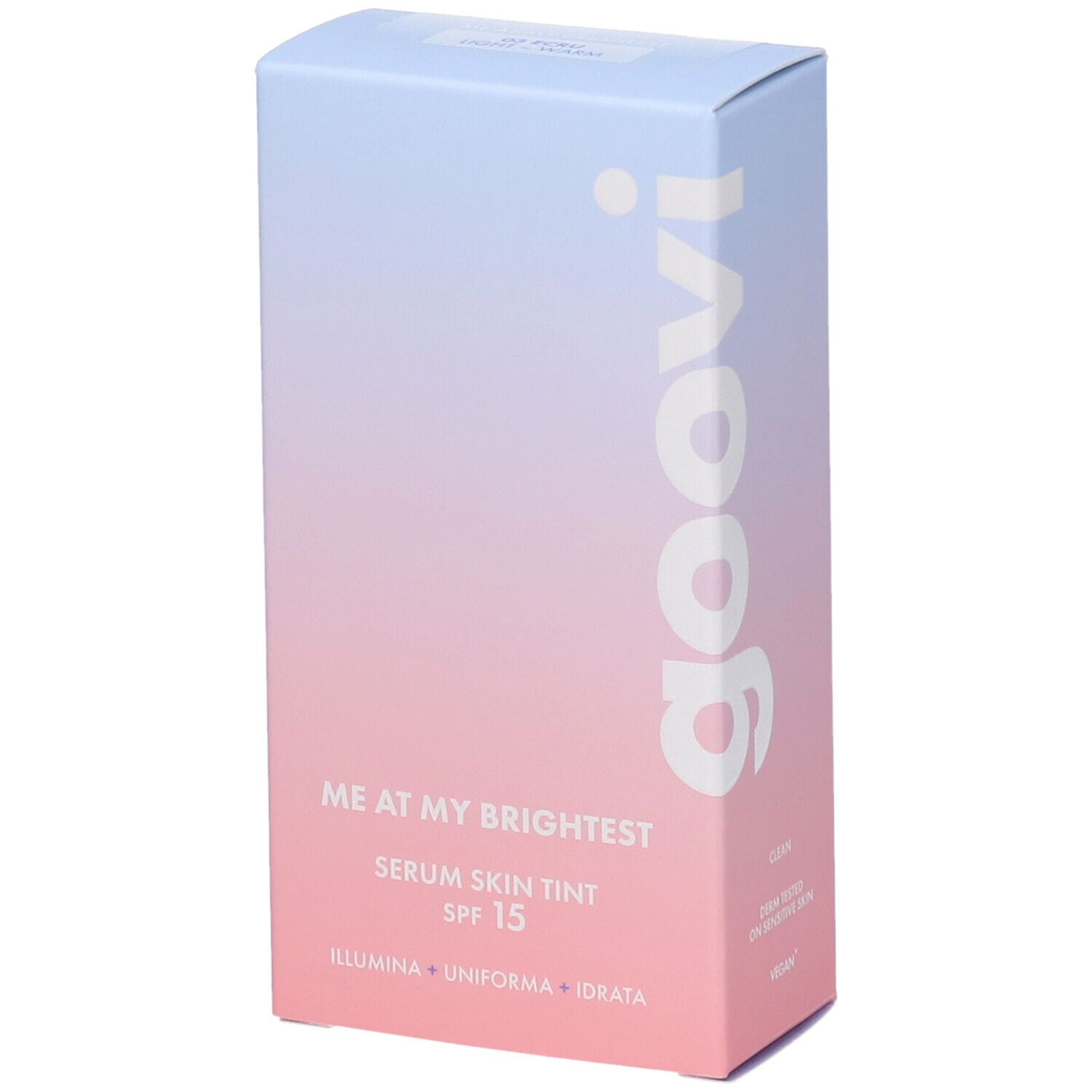 Goovi Me At My Brightest Siero Skin Tint SPF15 Tonalità 03 Ecru