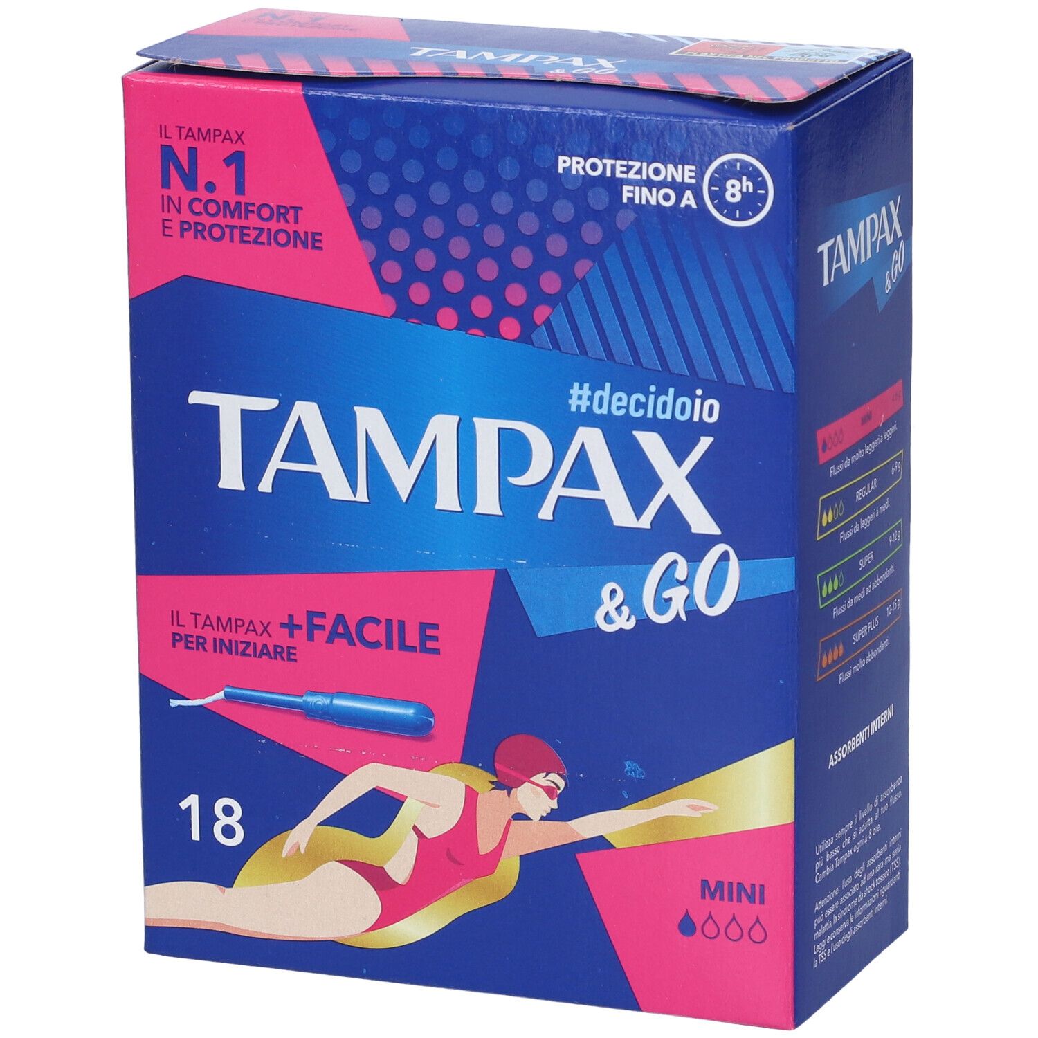 Tampax &GO Mini 18Pz 18 St Tampon