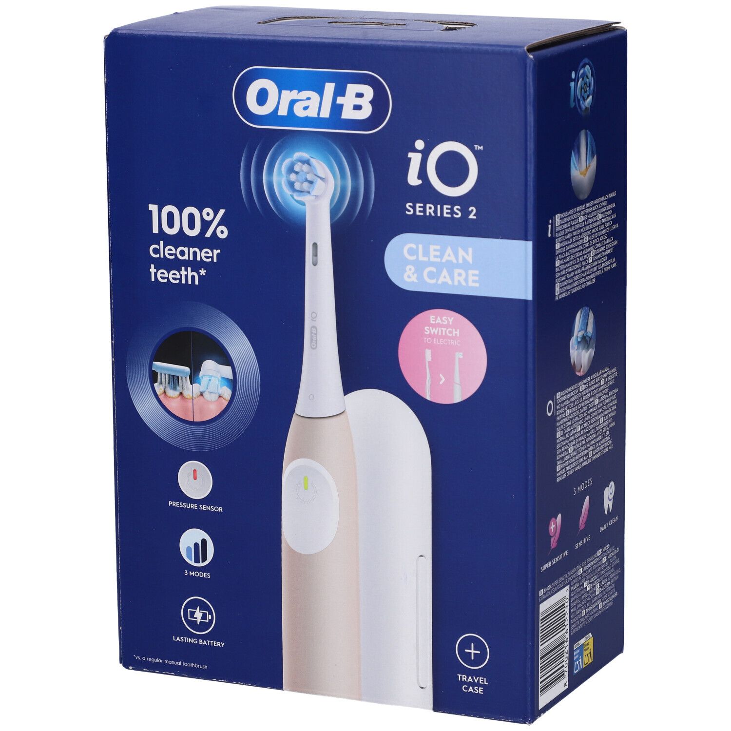 Oralb Power Spazzolino Elettrico Io2 Series Calm Pink + Travel Case