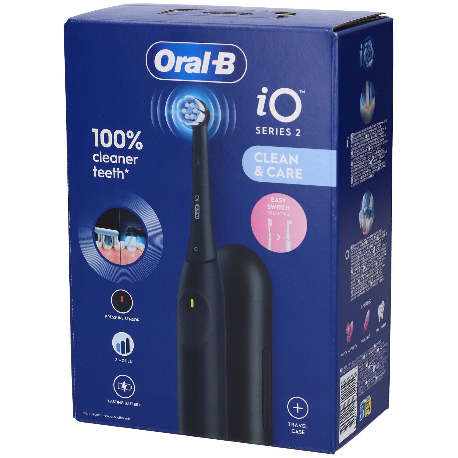 Oralb Power Spazzolino Elettrico Io2 Series Night Black + Travel Case