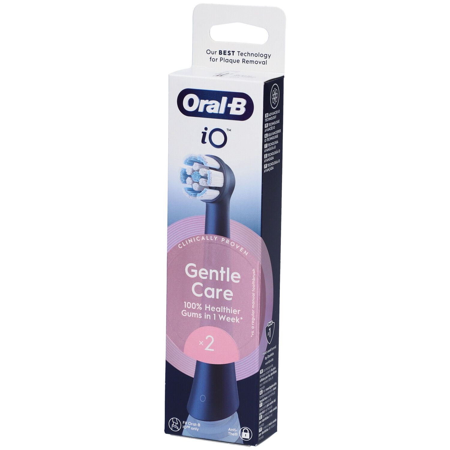 Oralb Power Ricarica Io Gentle Clean Black 2 Pezzi