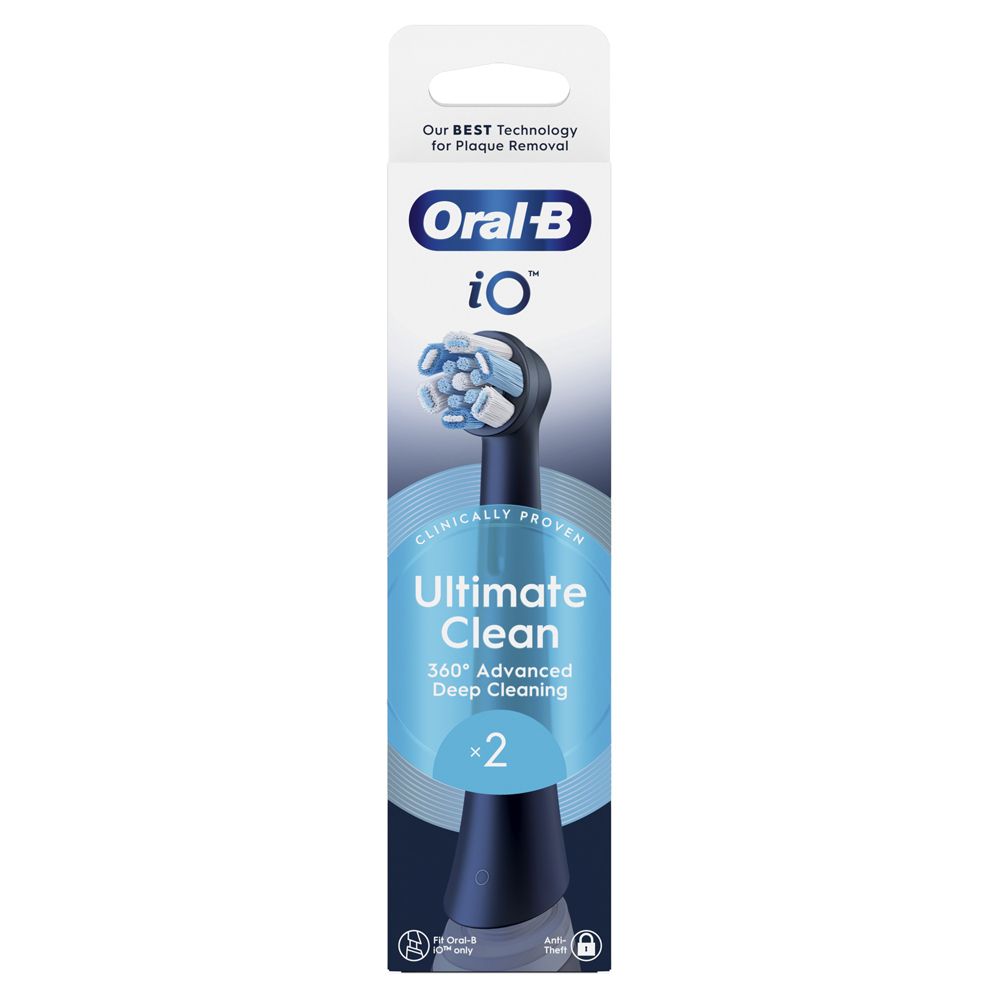Oral-B Testine di Ricambio iO Ultimate Clean Nere per Spazzolini Elettrici Confezione da 2 - Immagine 7