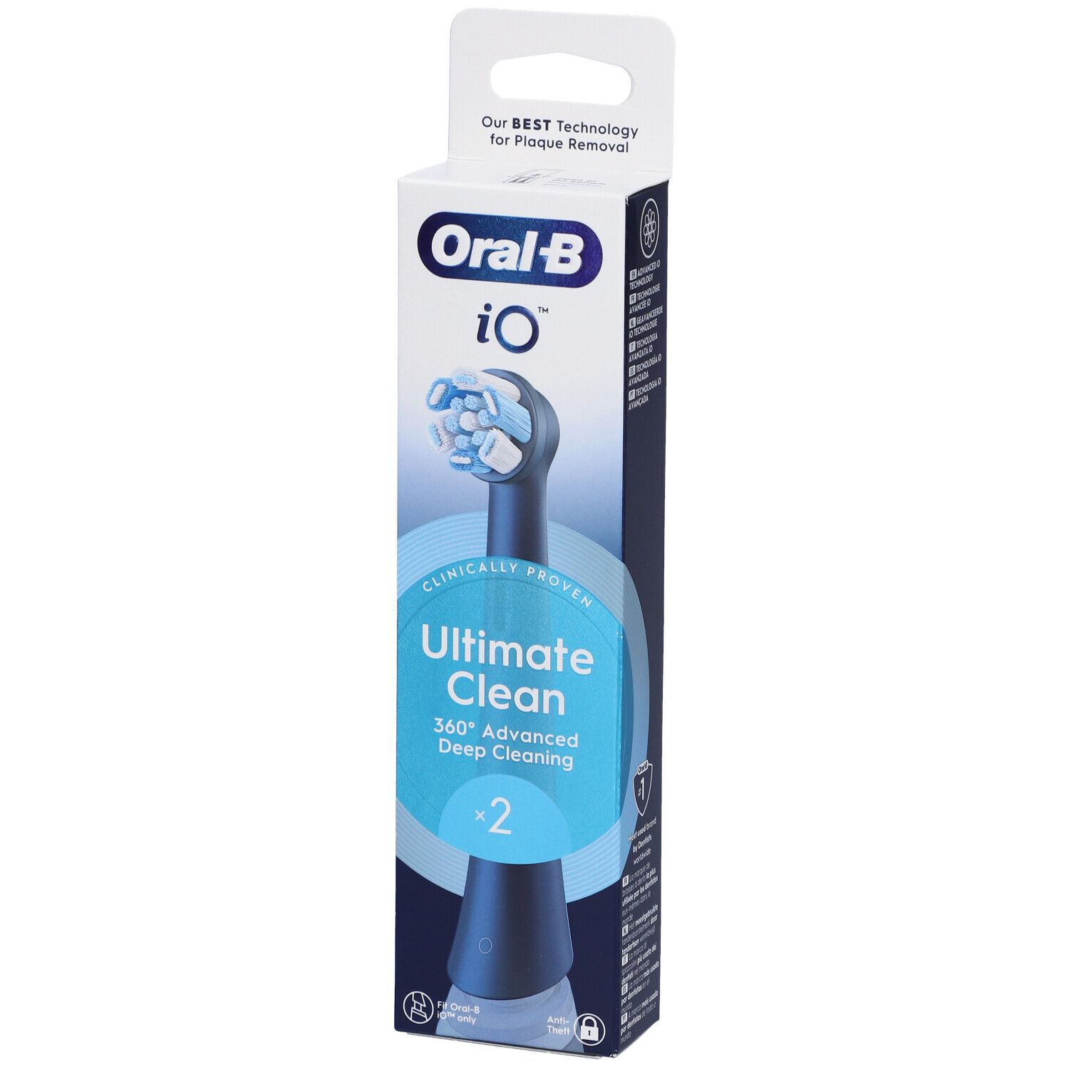 Oralb Power Ricarica Io Ultra Clean Black 2 Pezzi