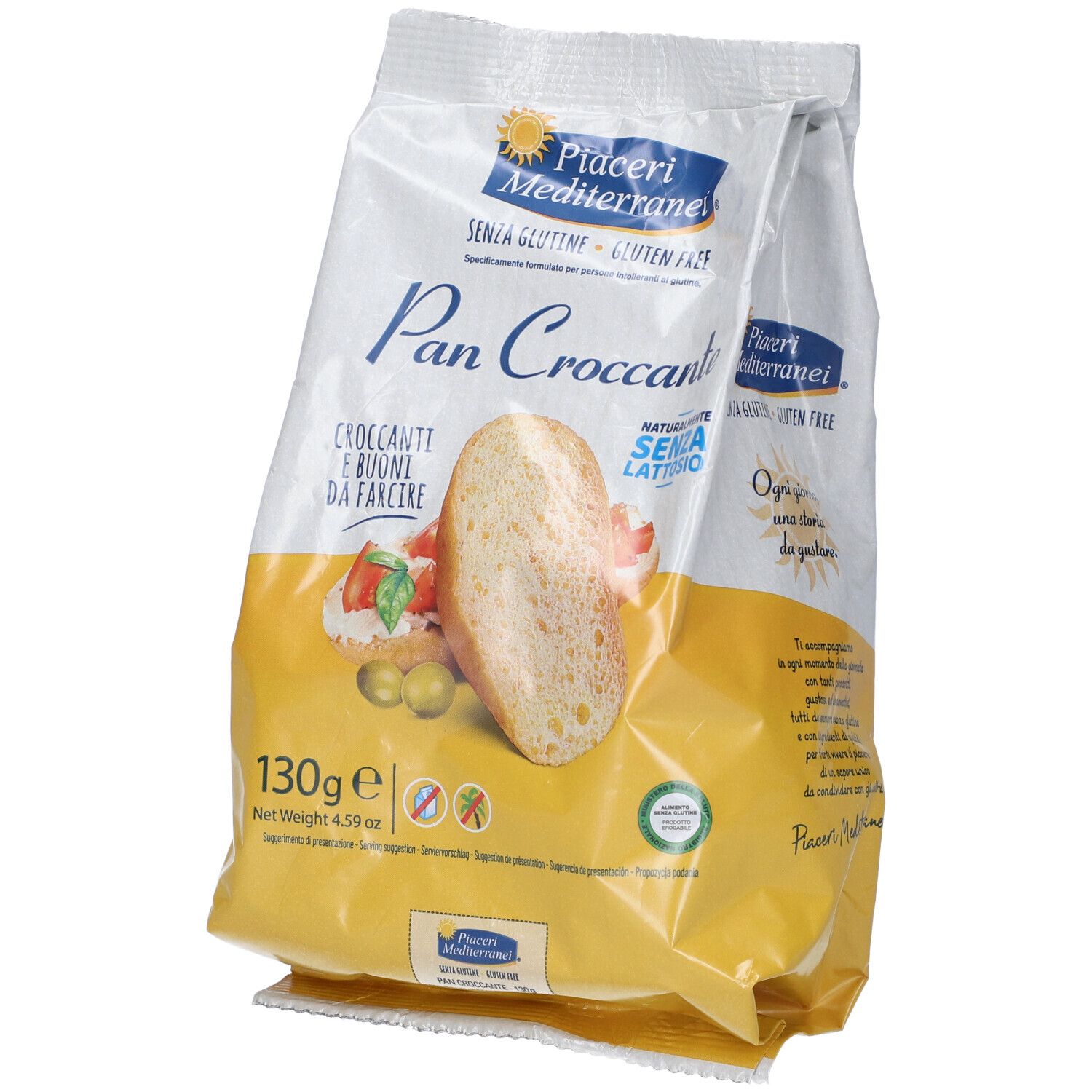 Piacerimediterranei Piaceri Mediterranei Pan Croccante 130 G Snack