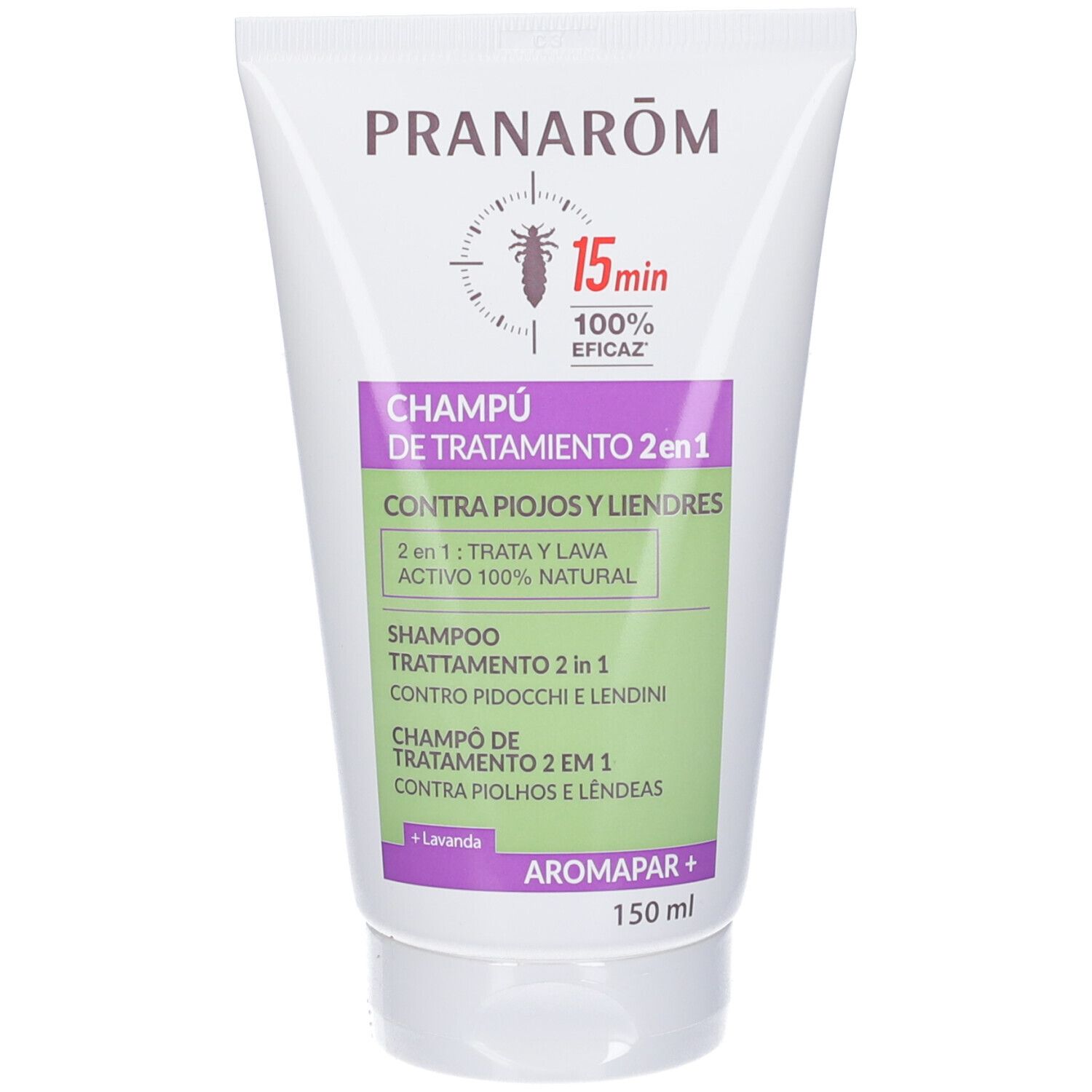 Aromapar+ Shampoo Trattamento 2In1 Contro Pidocchi E Lendini