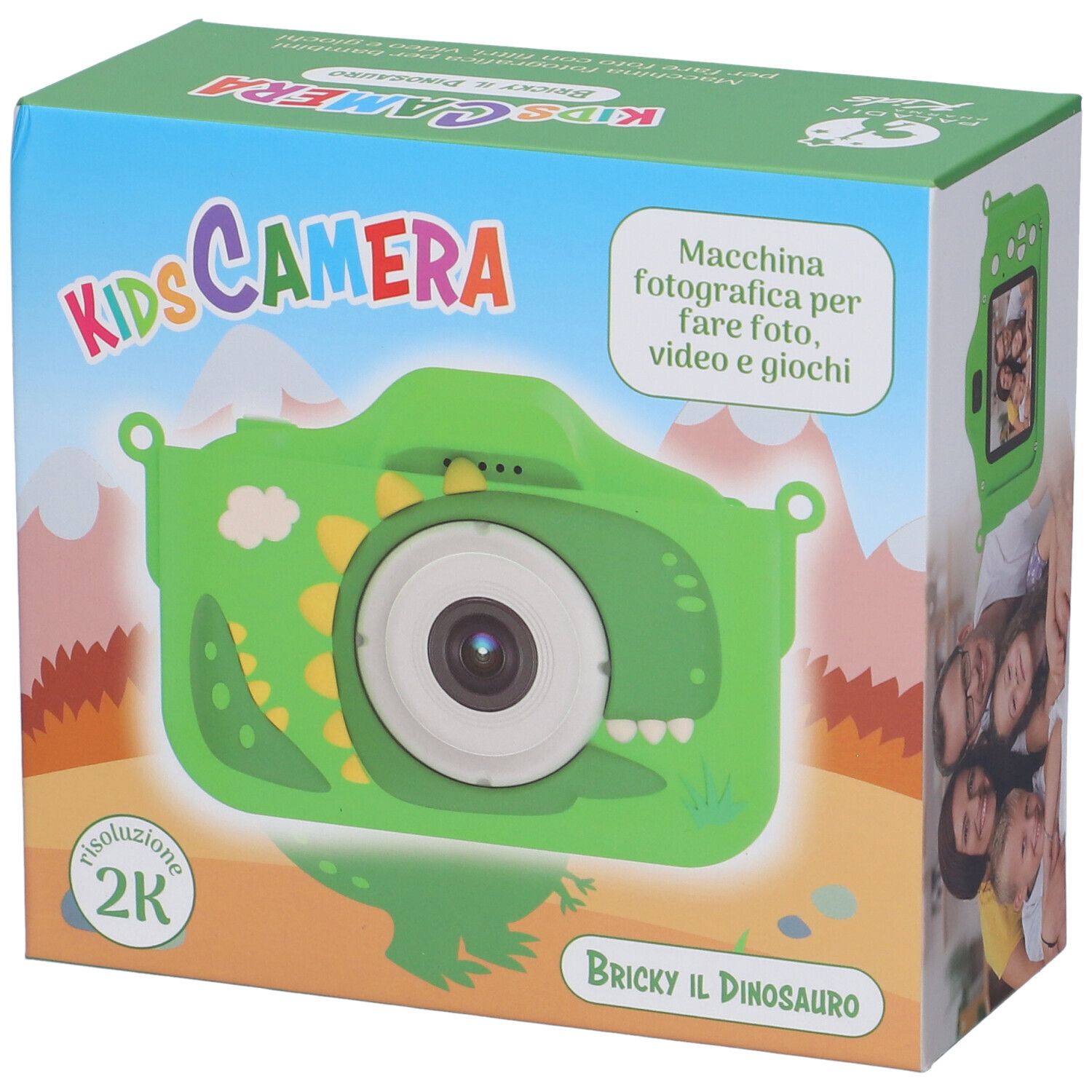 Paladin Pharma Macchina Fotografica per Bambini Bricky il Dinosauro