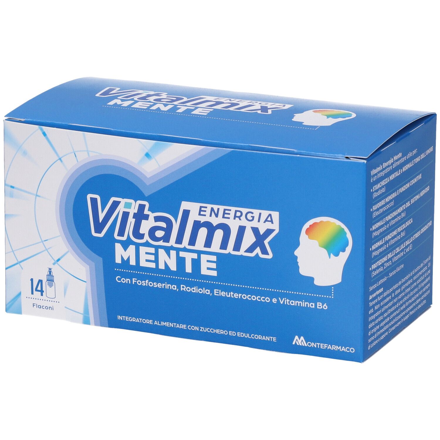 Montefarmaco Otc Spa Rosso Integratore Vitalmix Mente Per Sistema Nervoso, 14 Flaconcini - Immagine 5
