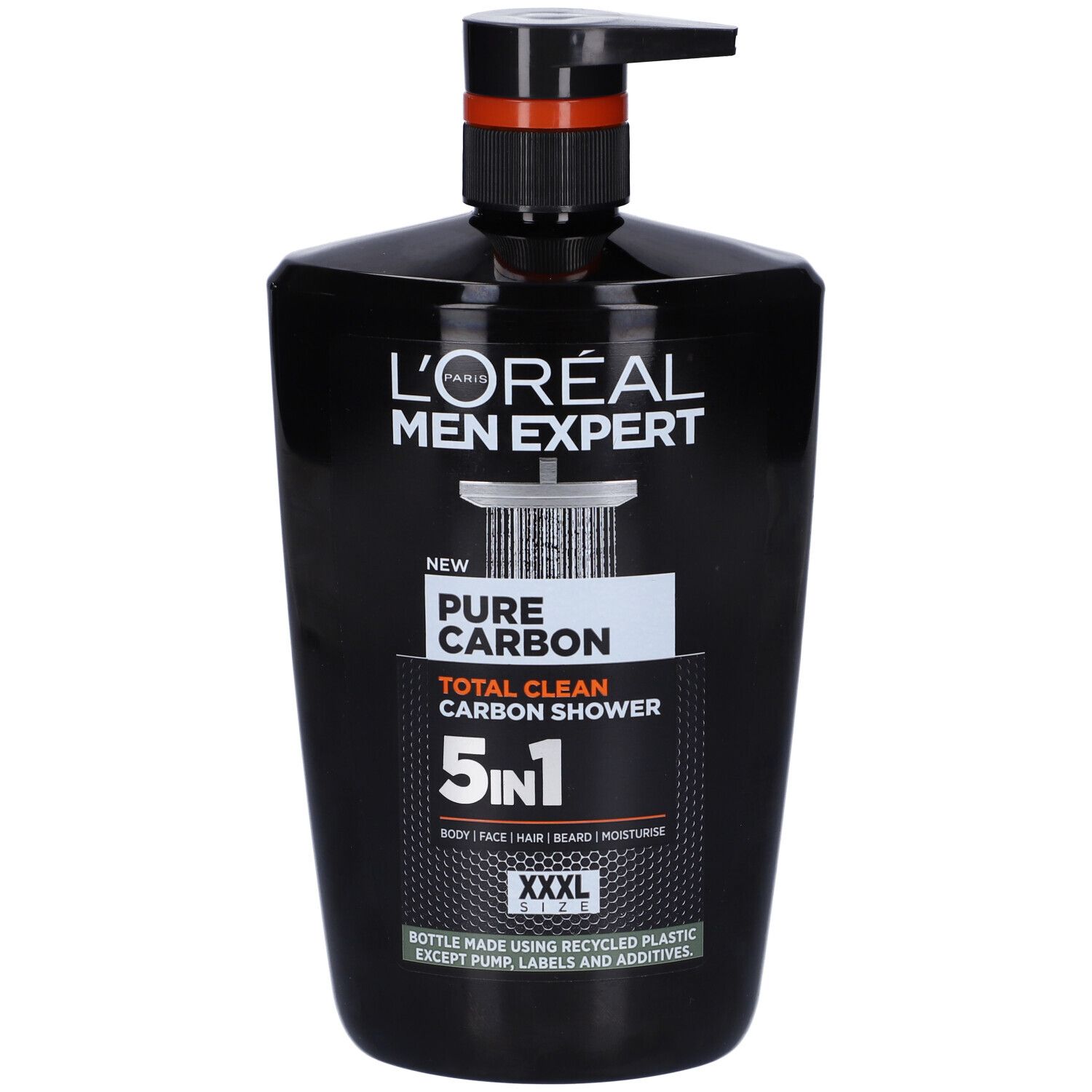 L´Oréal Men Expert Pure Carbon Total Clean Gel Doccia 5in1 Formato XXXL