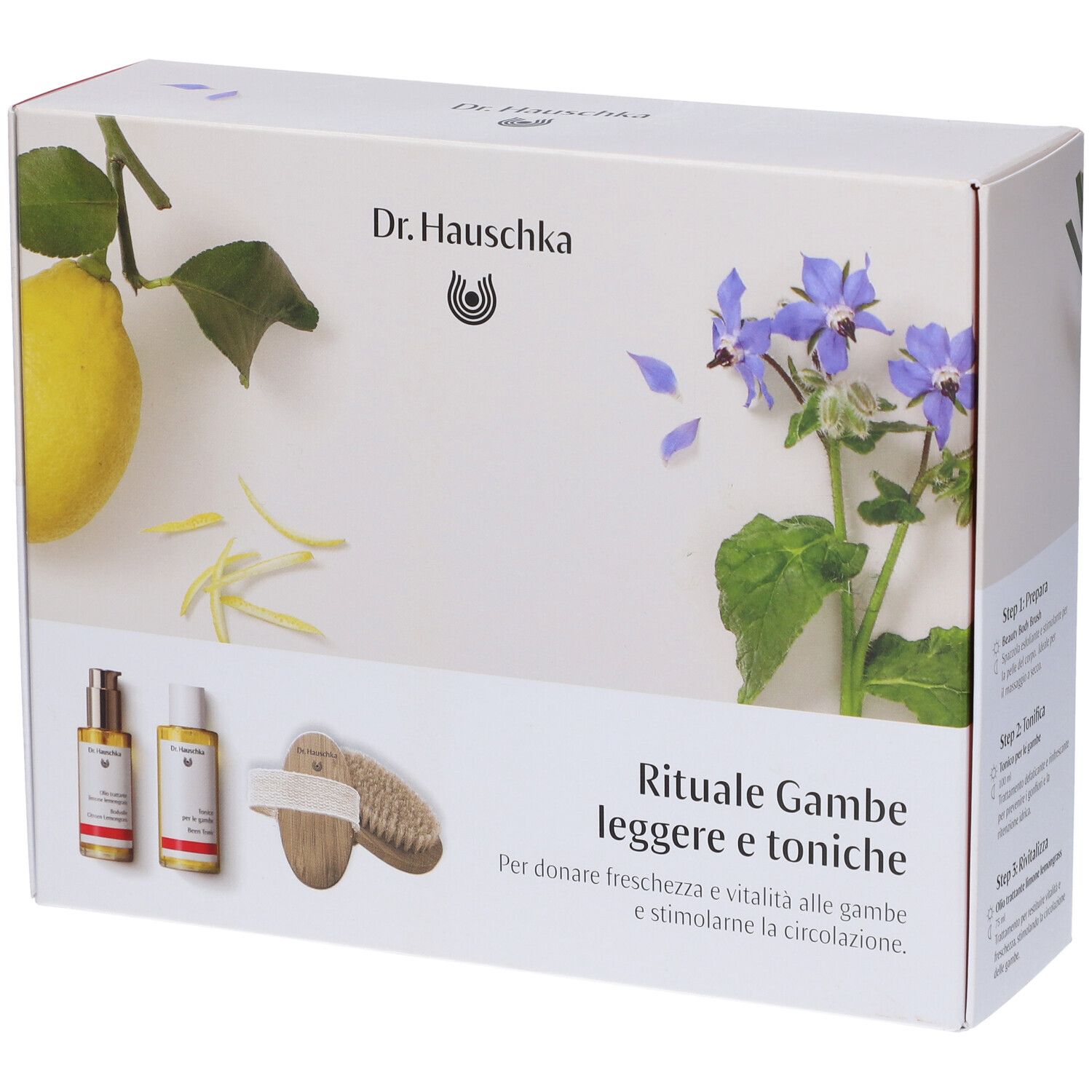 Dr Hauschka Rituale Gambe Leggere Tonico + Olio Trattante Limone Lemon
