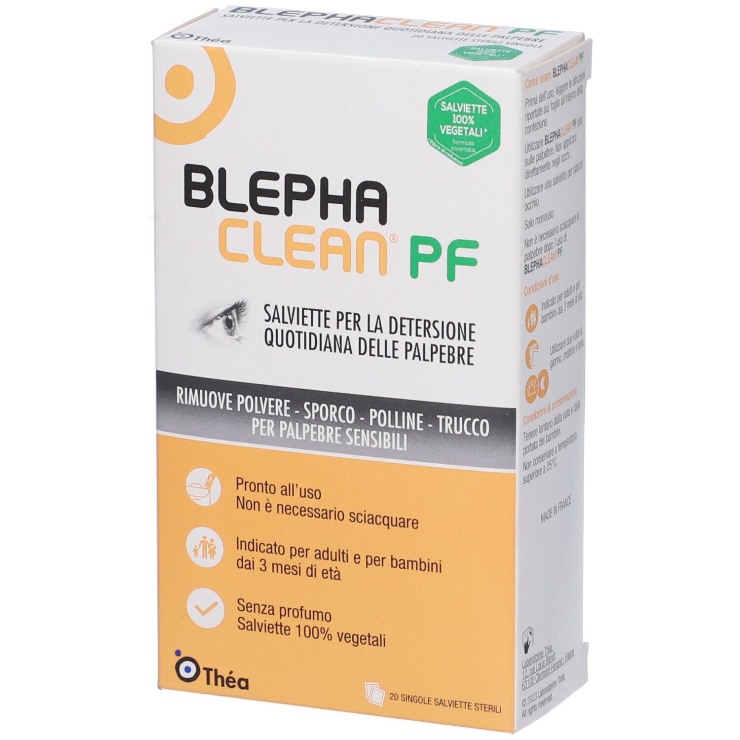 Blephaclean PF Salviette Detersione Quotidiana Palpebre Senza Profumo