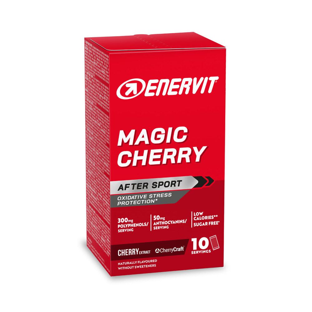 Enervit Magic Cherry After Sport Integratore Antiossidante Gusto Amarena 10 Bustine - Immagine 5