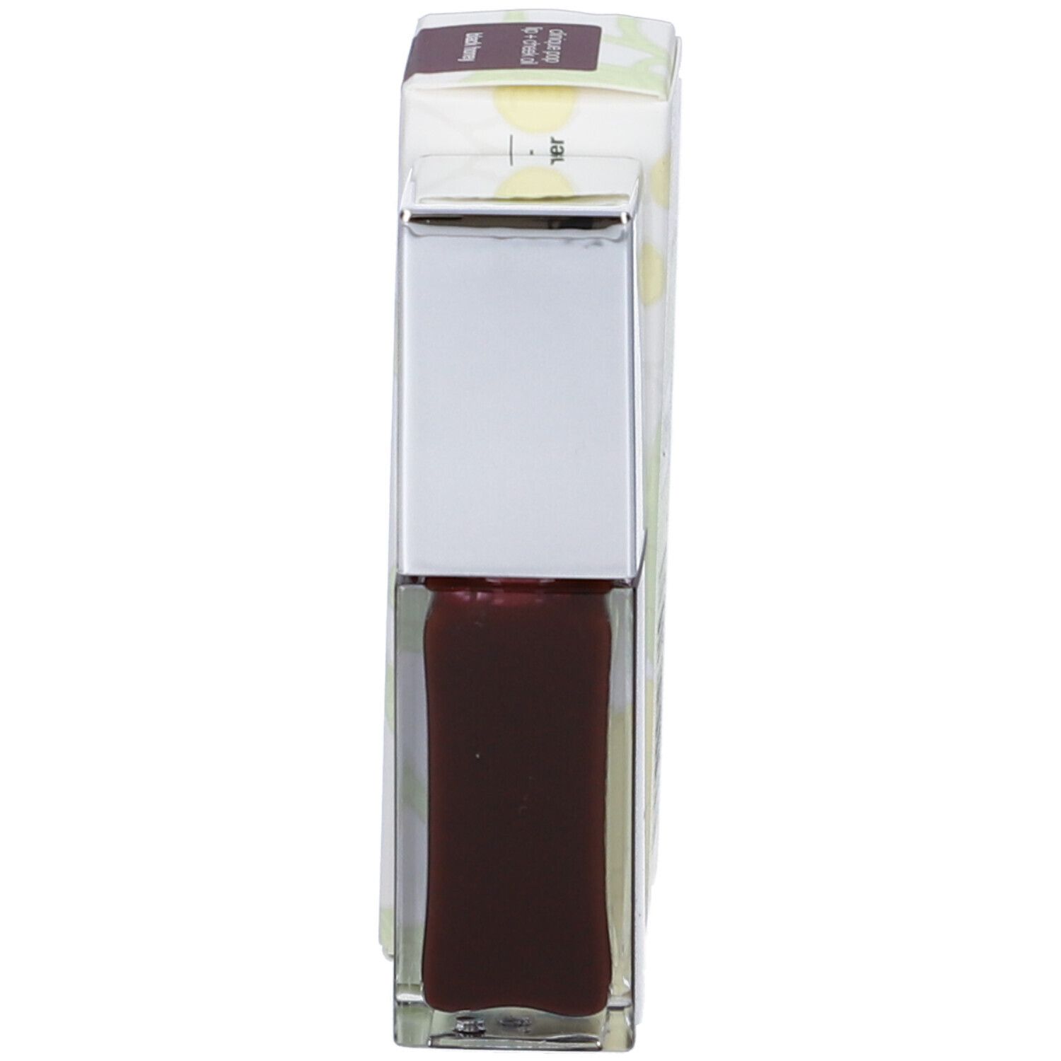 Clinique Pop olio labbra + guance. Black Honey. Flacone e confezione. 7 ml.