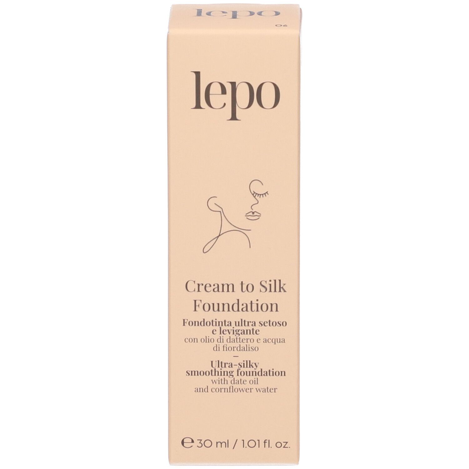 LEPO Cream to Silk Foundation Fondotinta ultra setoso e levigante NUANCE 06 MEDIO CHIARO