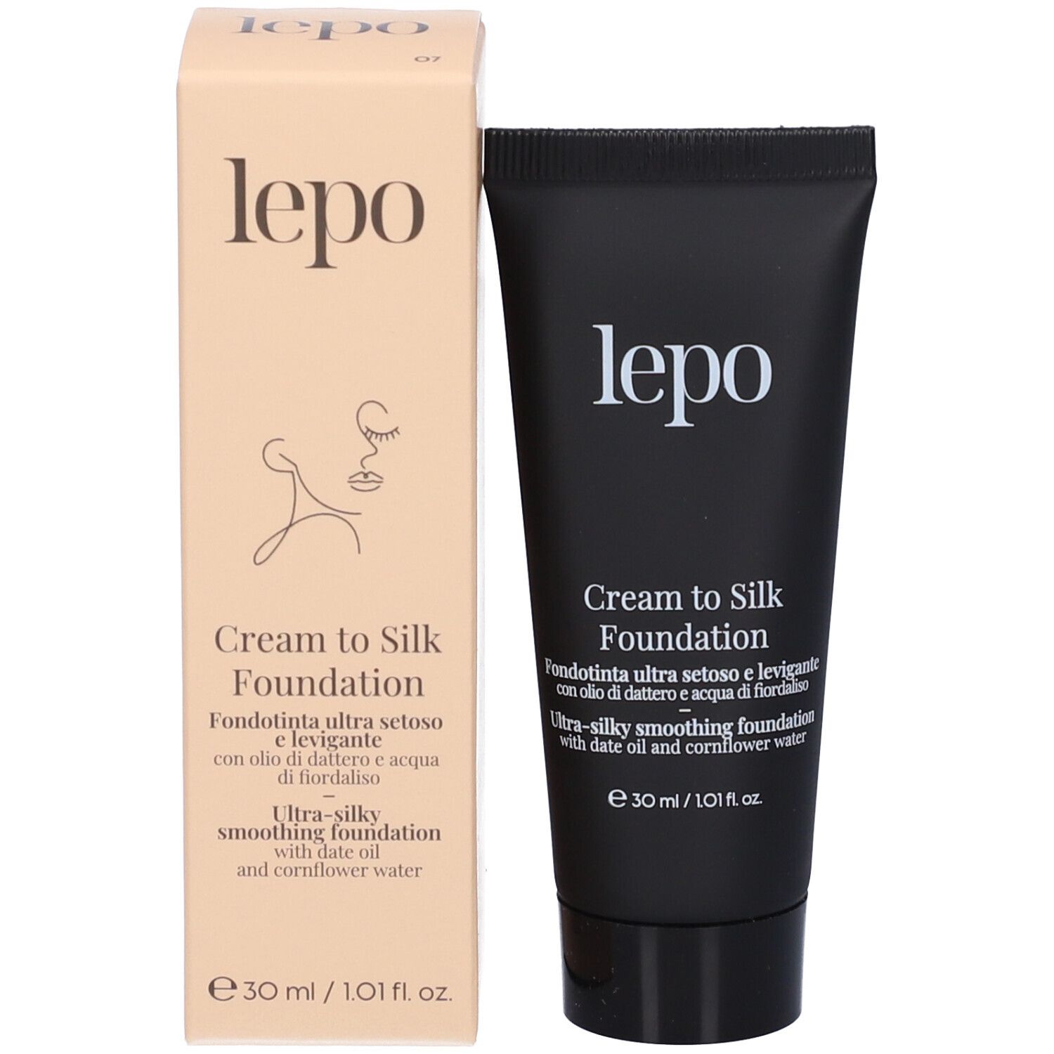 LEPO Cream to Silk Foundation Fondotinta ultra setoso e levigante NUANCE 07 MEDIO