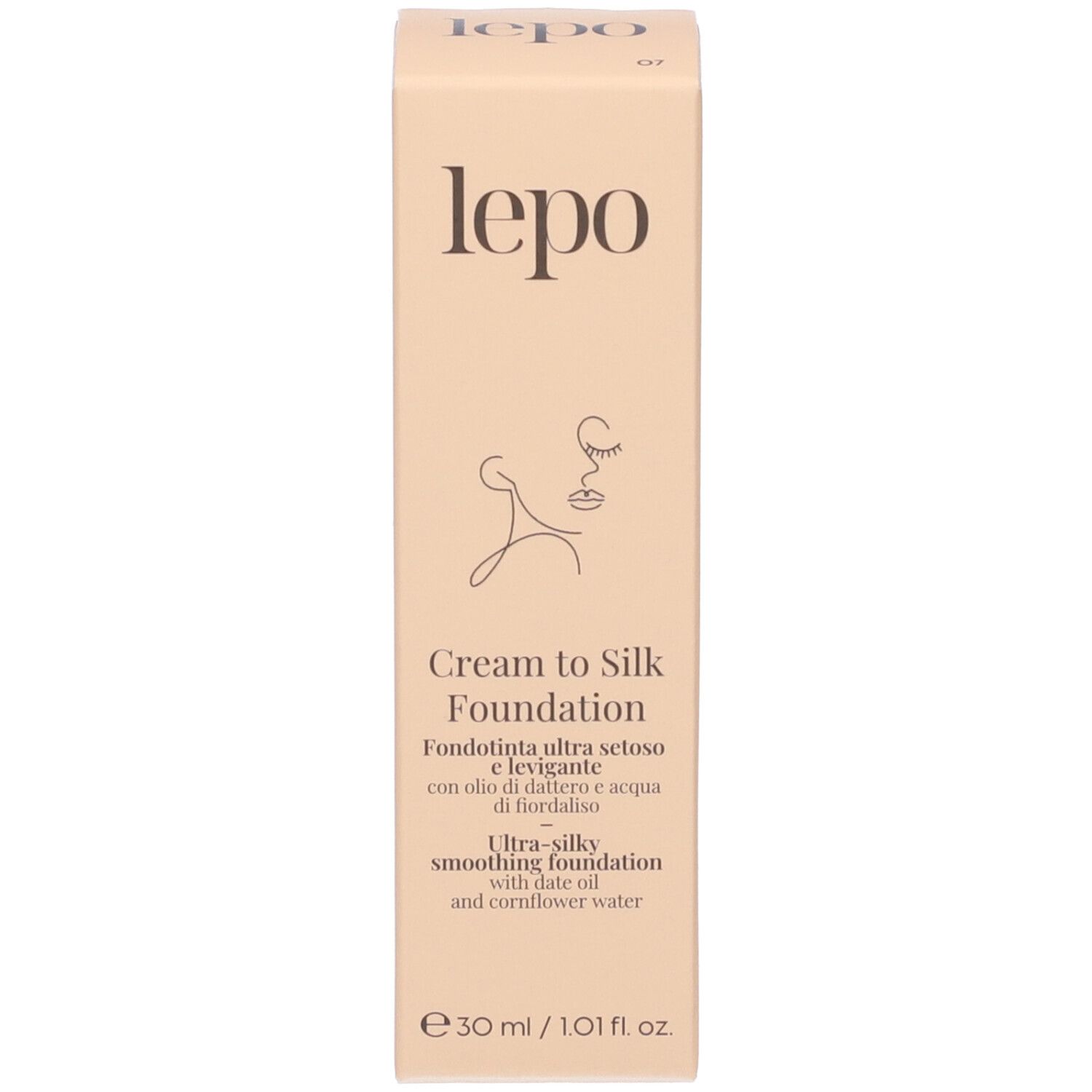 LEPO Cream to Silk Foundation Fondotinta ultra setoso e levigante NUANCE 07 MEDIO