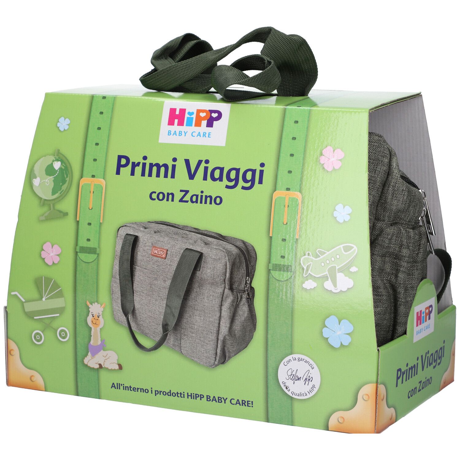 HiPP Cofanetto Primi Viaggi Latte Idratante + Bagno Delicato + Shampoo + Salviettine