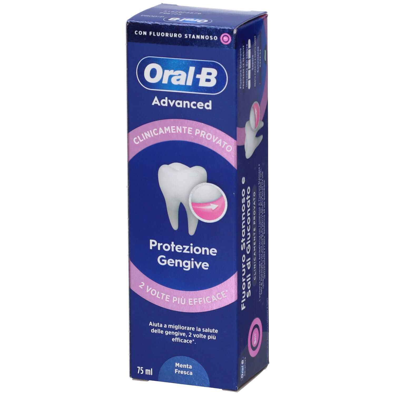 Oral-B Advanced Zahnpasta für Zahnfleischschutz, 75ml.