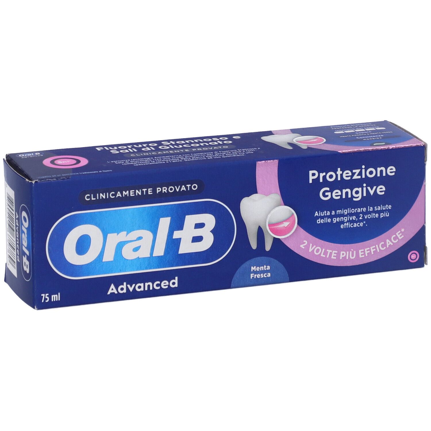 Oral-B Advanced Zahnpasta für Zahnfleischschutz, 75 ml.