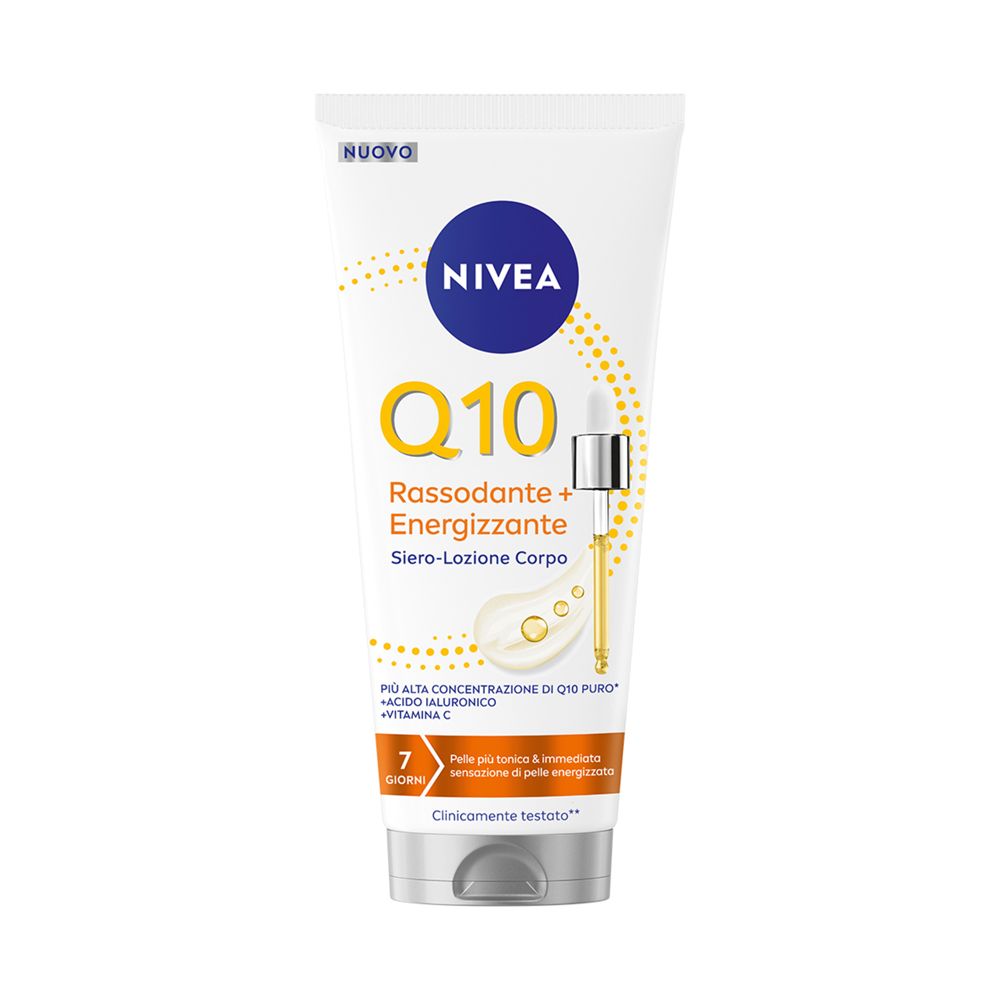 Nivea Q10 Rassodante + Energizzante Siero-Lozione Corpo 200 ml, Lozione per la cura del corpo
