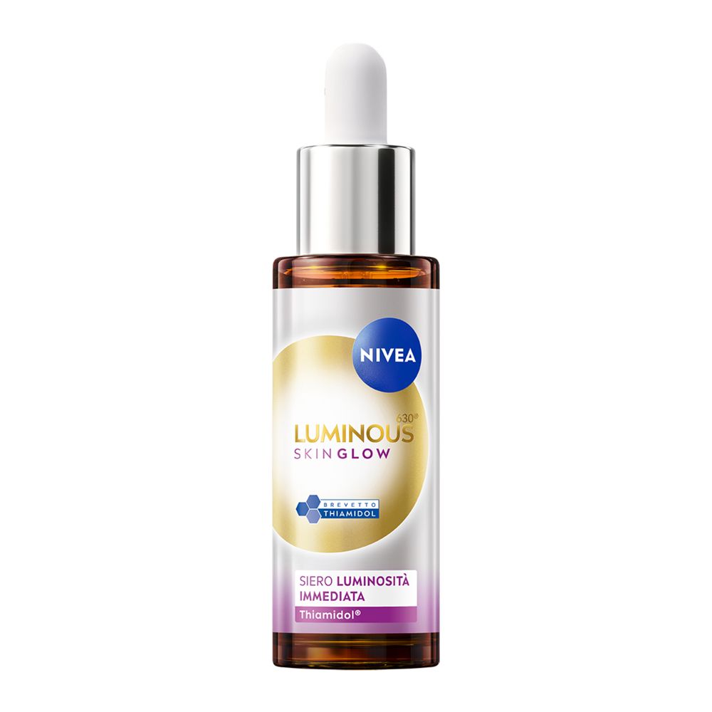 Nivea Luminous630 Skin Glow Siero Viso Luminosità Immediata 30 ml, Siero antimacchia viso idratante