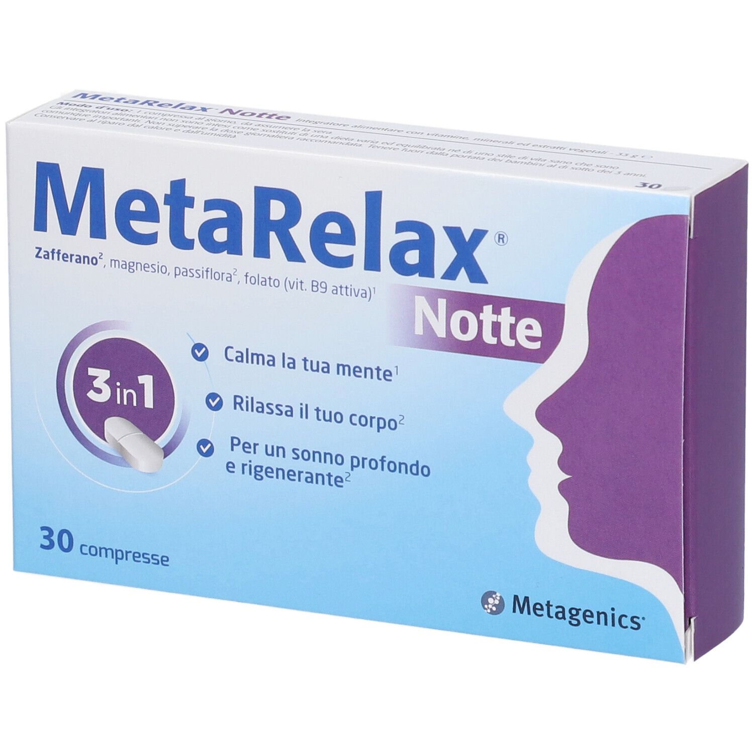 Metagenics MetaRelax Notte 30 Compresse