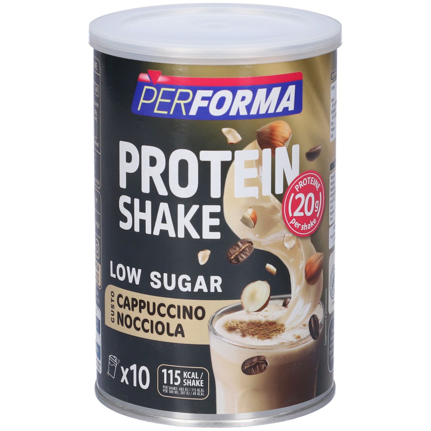 Performa Protein Shake Low Sugar Cappuccino Nocciola