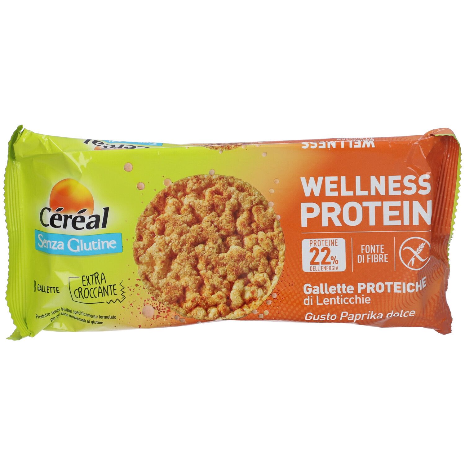 Cereal Wellness Protein Gallette Proteiche Di Lenticchie Gusto Paprika Dolce