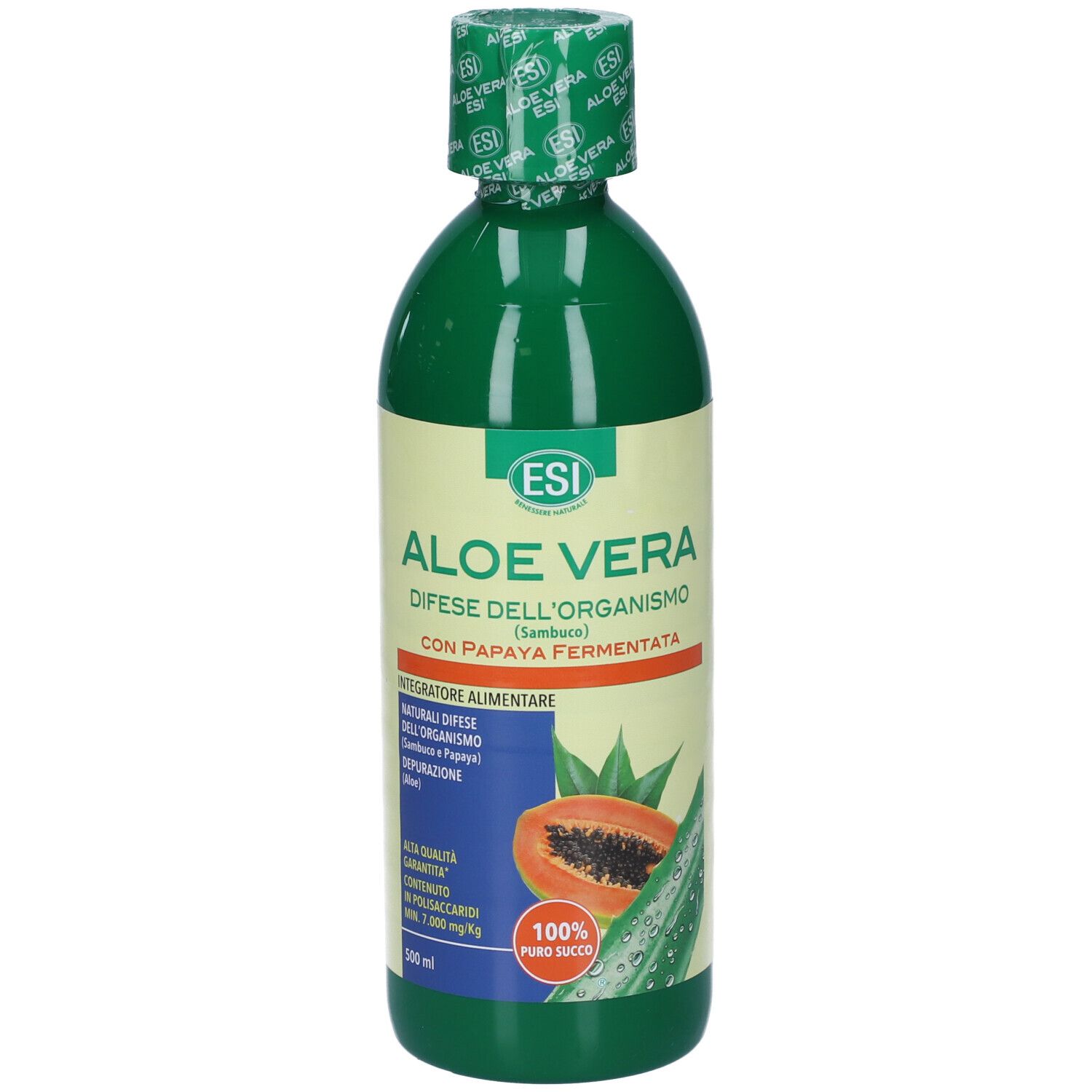 ESI Aloe Vera Difesa DellÂ´Organismo Soluzione Orale Gusto Papaya- Risparmia il 10% con il codice: esi0926