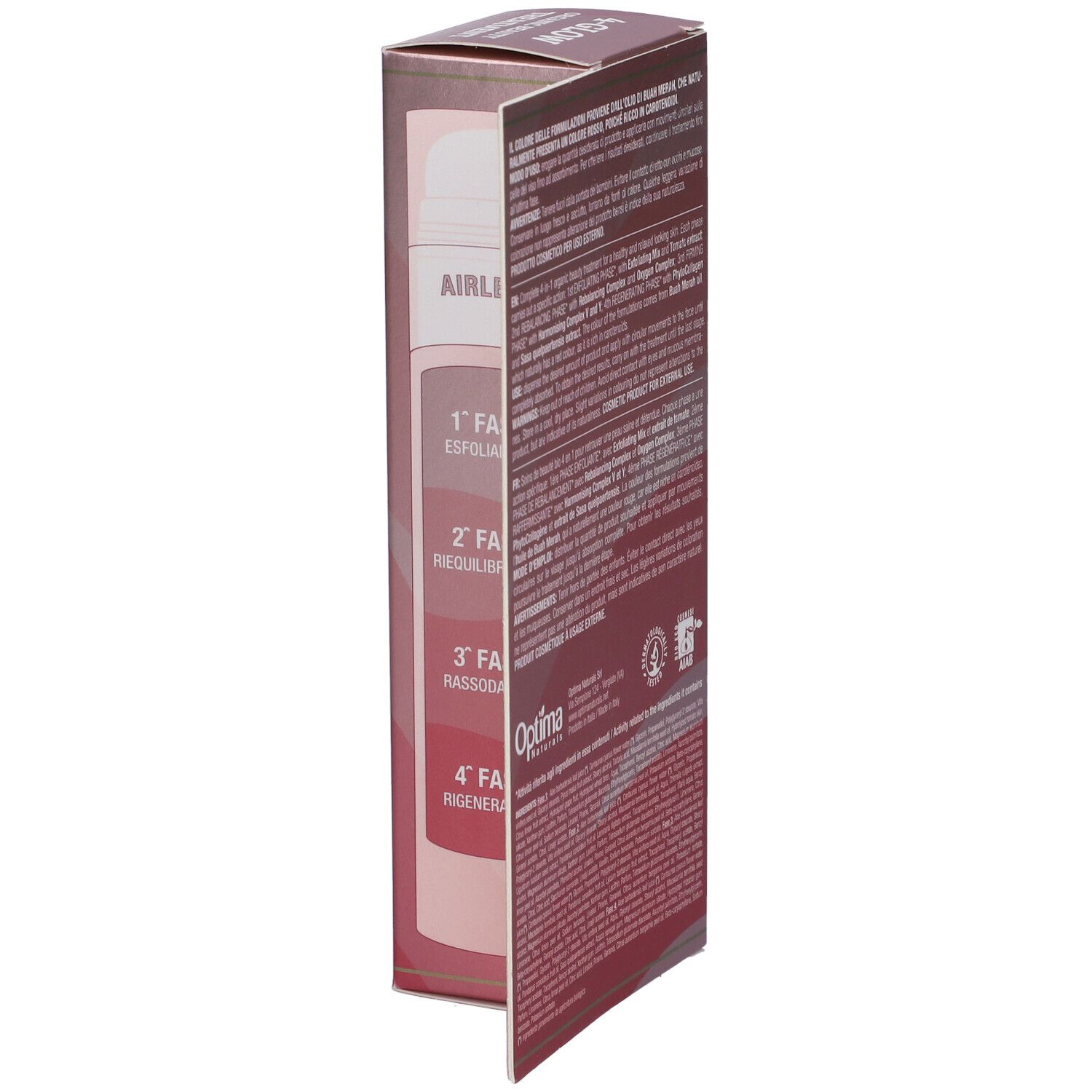 Colours Of Life 4-Glow Organic Beauty Treatment Verpackung, geöffnet.