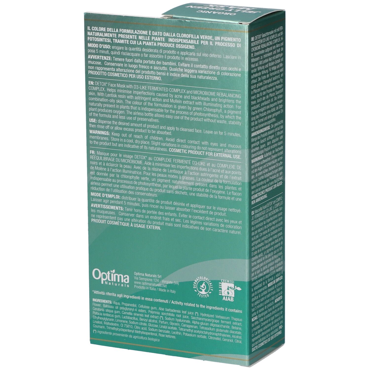 Colours Of Life Organic Jelly Green Mask