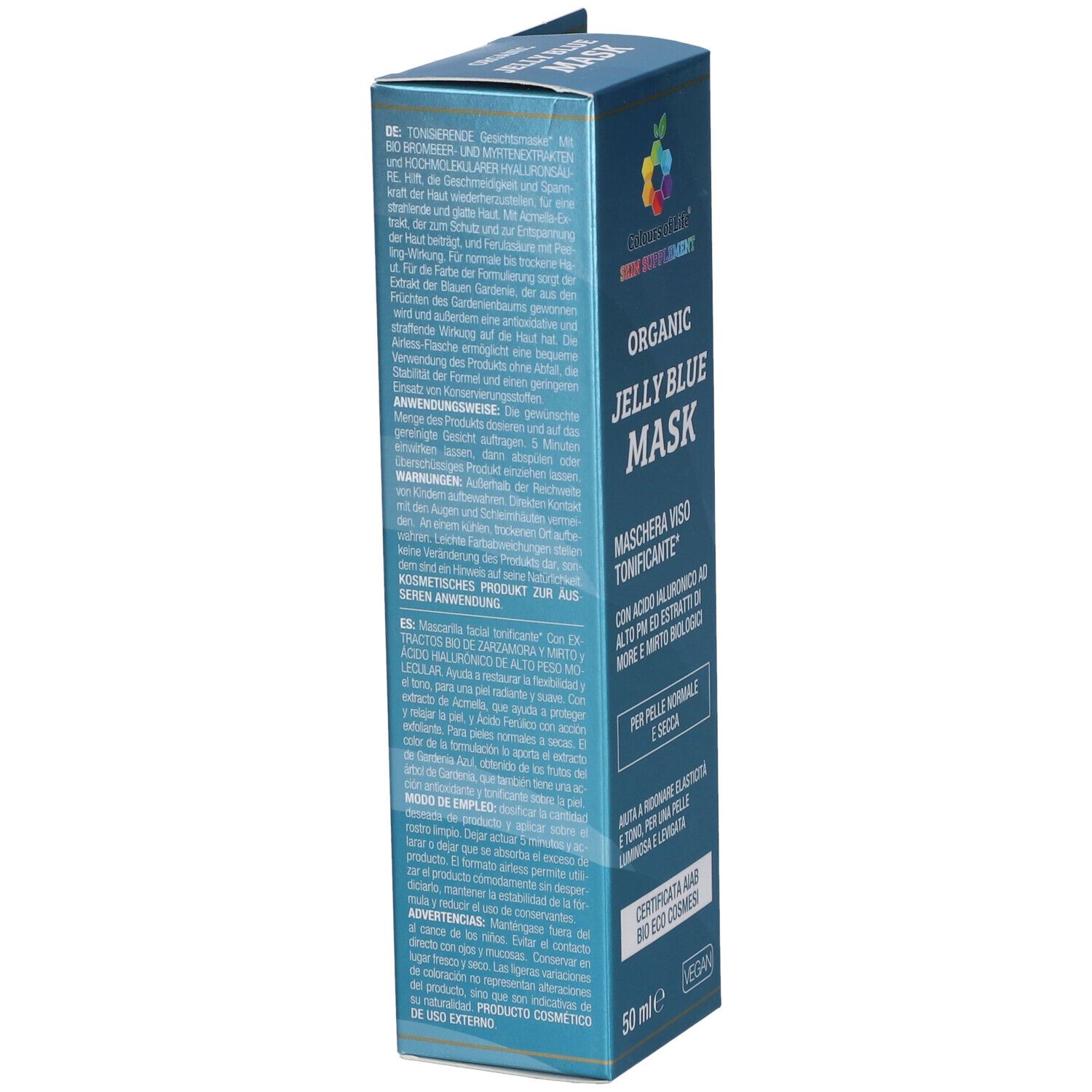 Colours Of Life Organic jelly blue mask