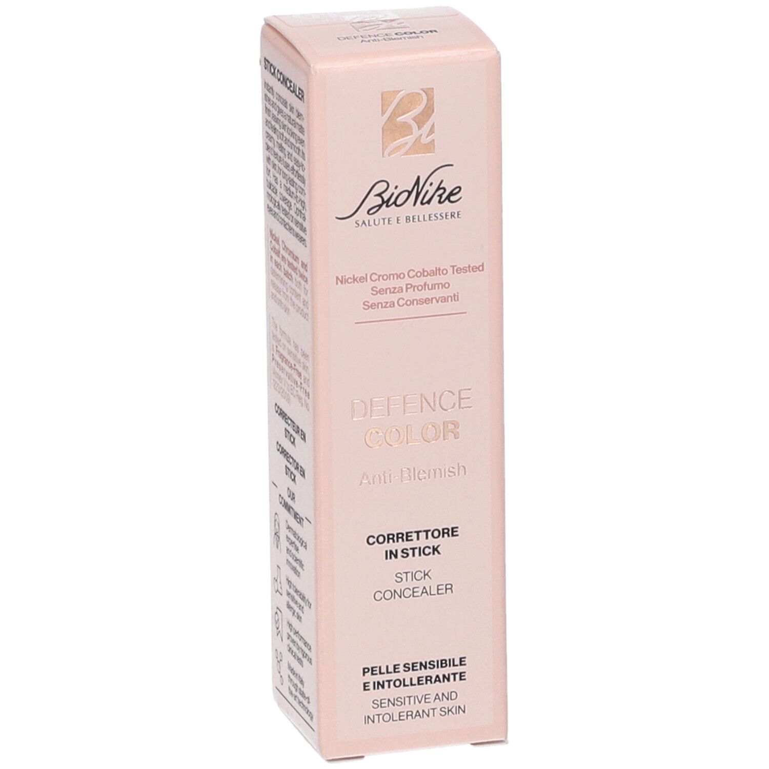 Bionike Defence Color Stick Concealer. Nickel, Chrom, Kobalt getestet. Für empfindliche Haut.