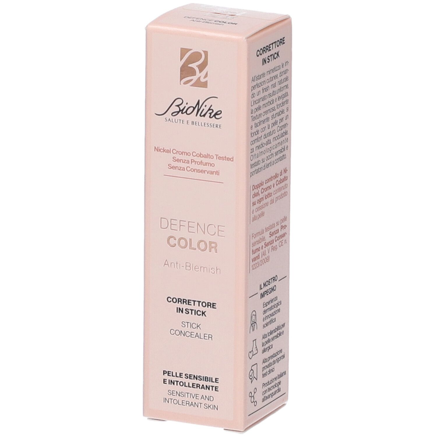BIONIKE Defence Color Correttore in Stick Anti-Blemish, senza profumo, senza conservanti.