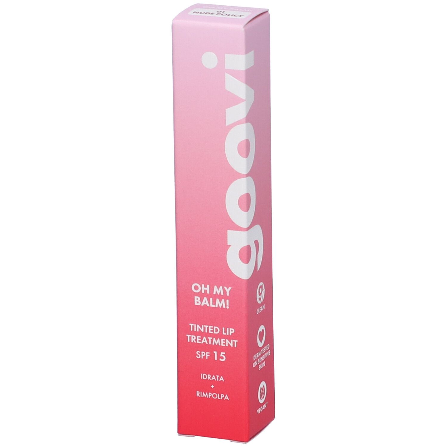 Goovi Tinted Lip Treatment 01 Nude Policy